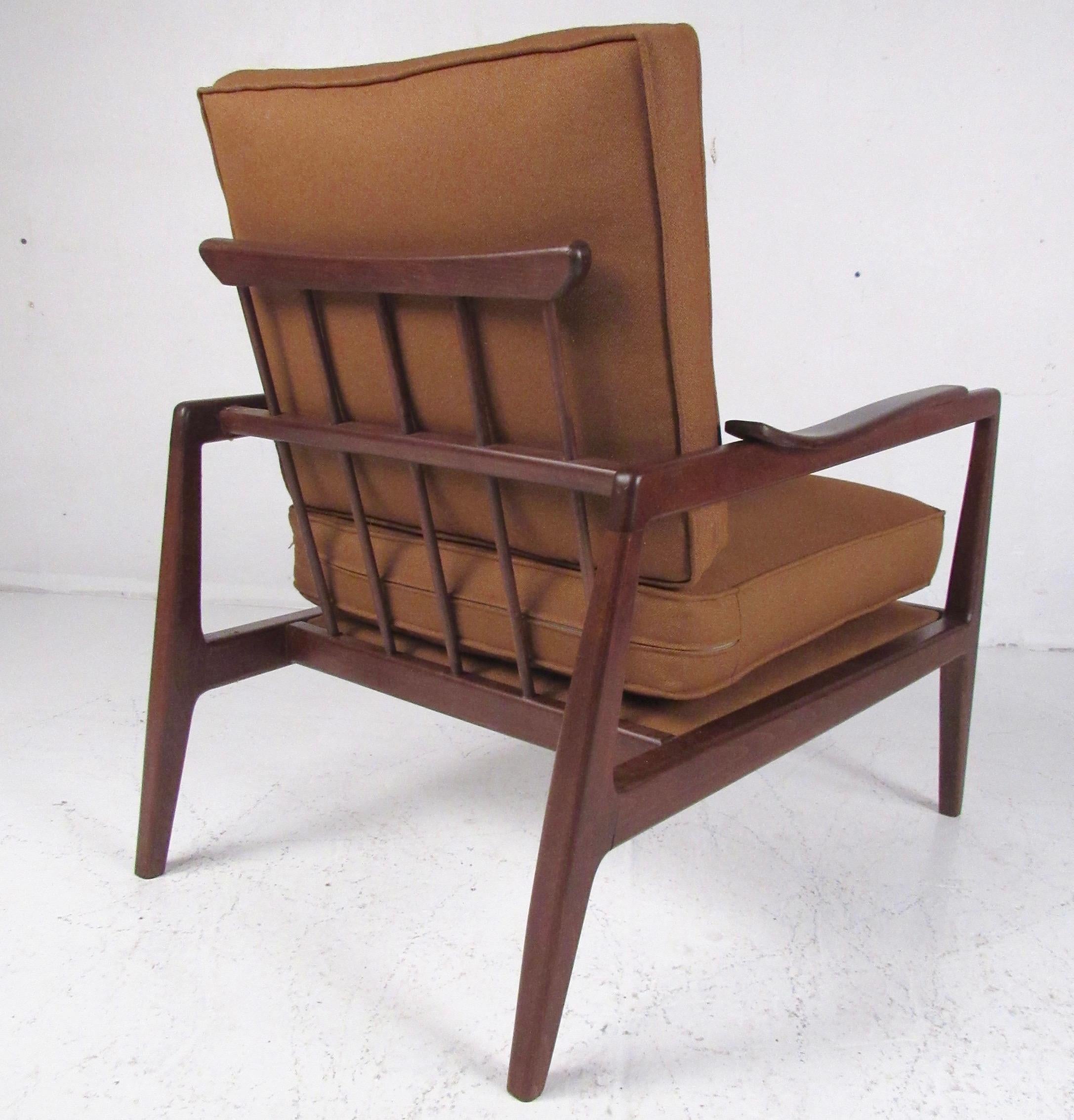 Edmond Spence Designed Walnut Lounge Chairs 1
