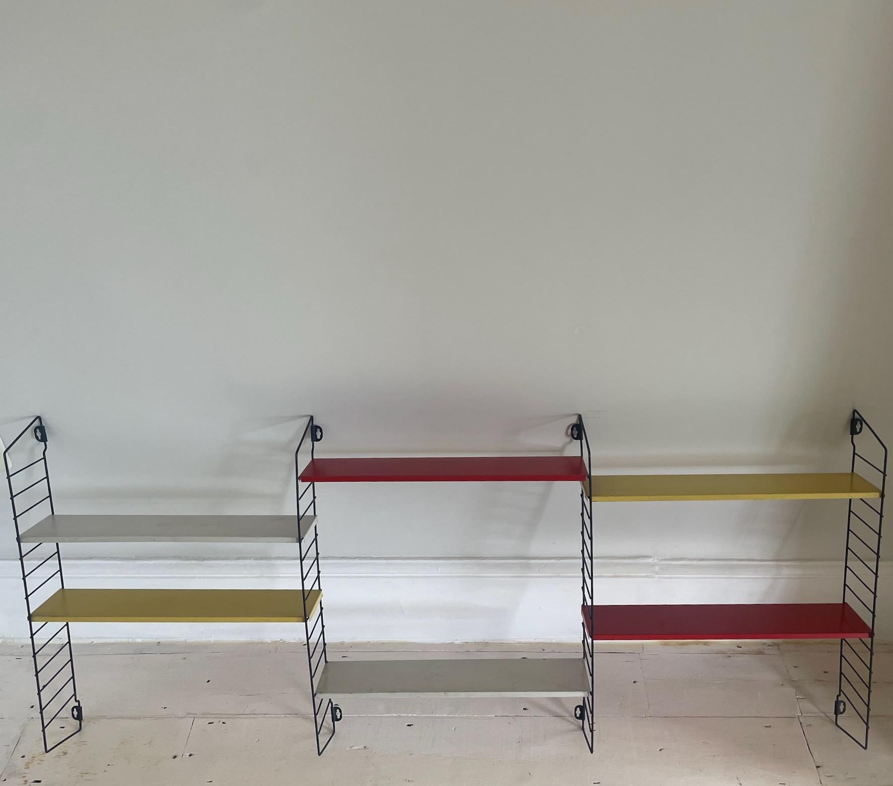 Pair Vintage Multicoloured Tomado Pocket Wall Racks by Adriaan Dekker, Holland For Sale 4