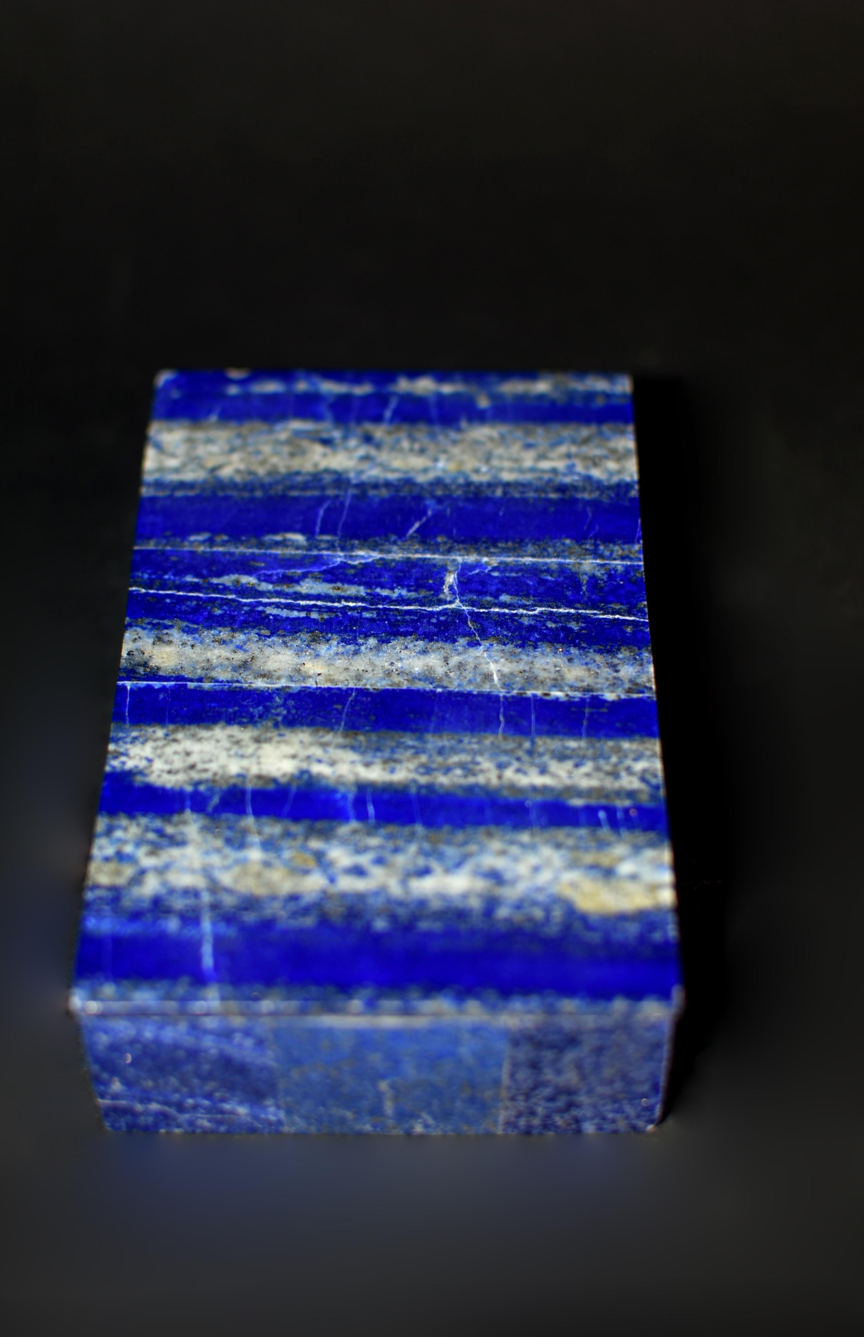 Pair Lapis Lazuli Boxes Beech Forest For Sale 5