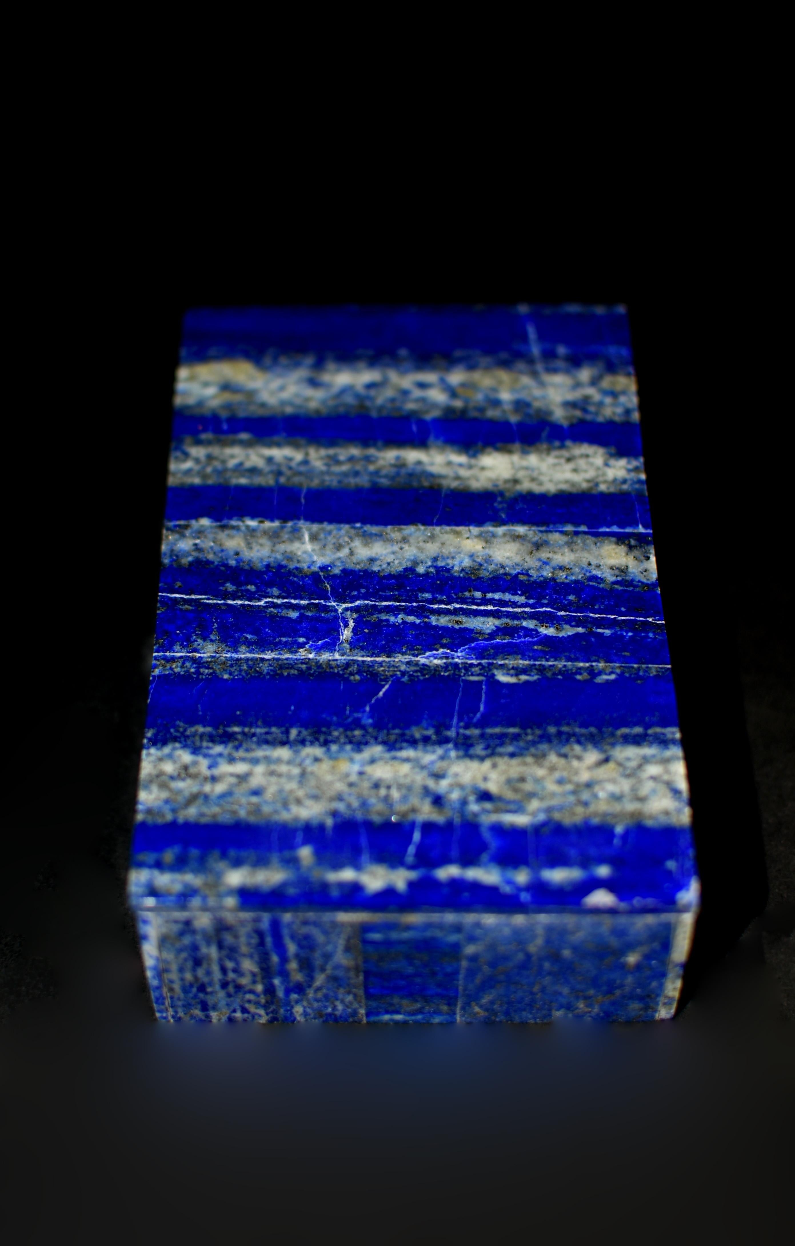 Pair Lapis Lazuli Boxes Beech Forest For Sale 6