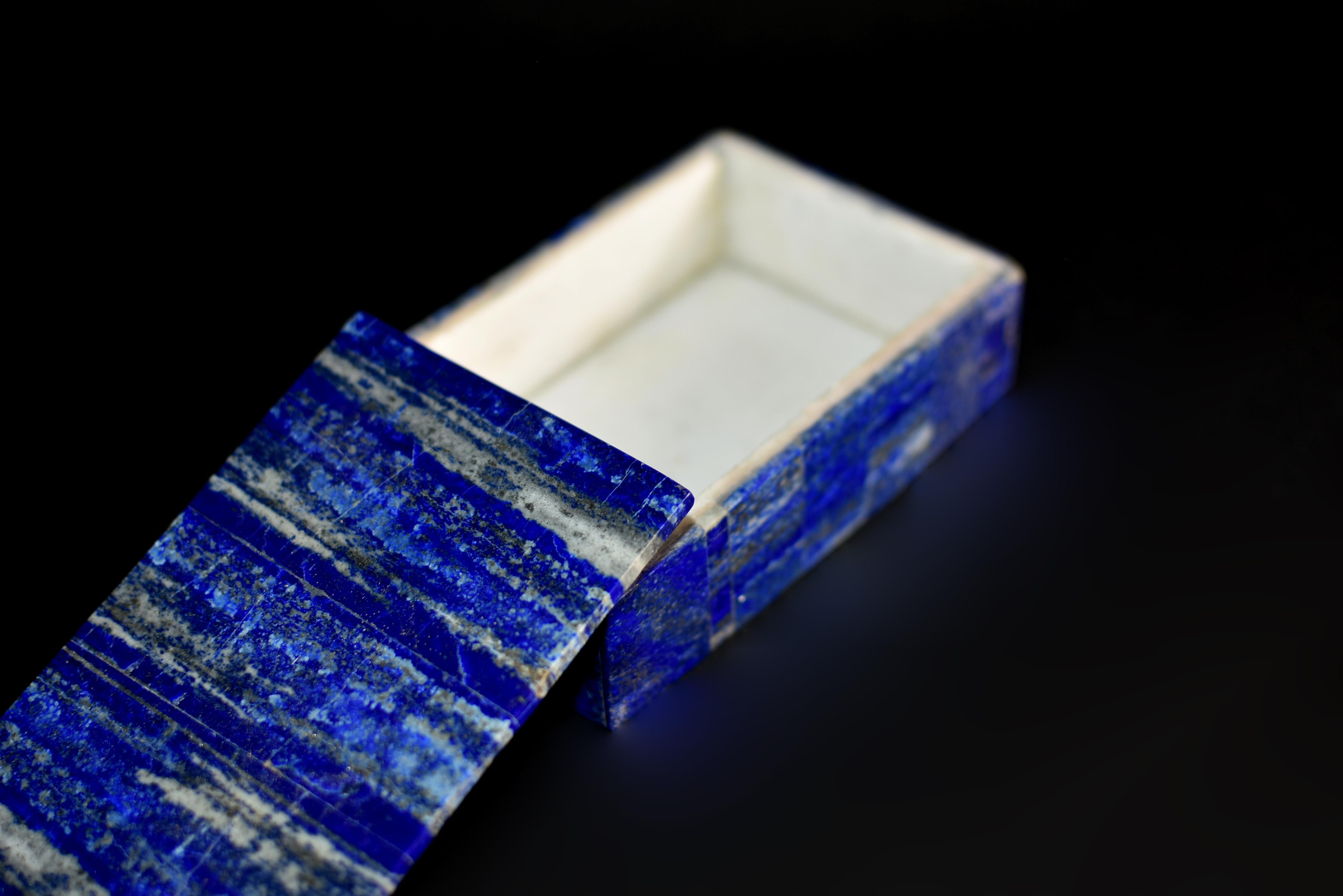 Afghan Pair Lapis Lazuli Boxes Beech Forest For Sale
