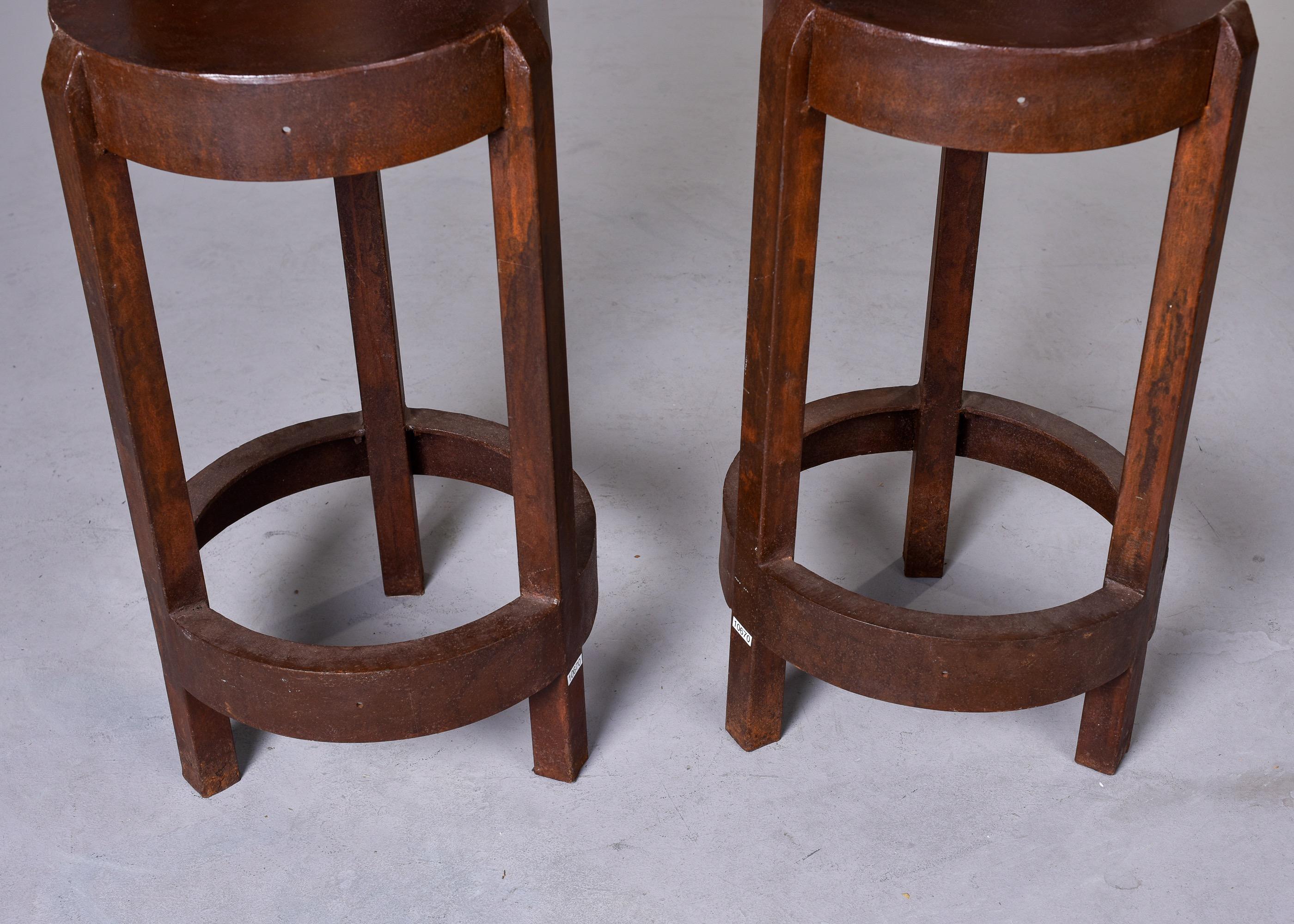 rust bar stools