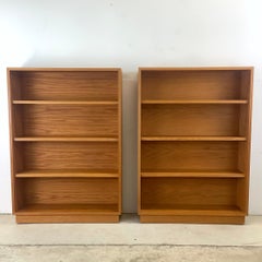 Pair Vintage Office Bookshelves