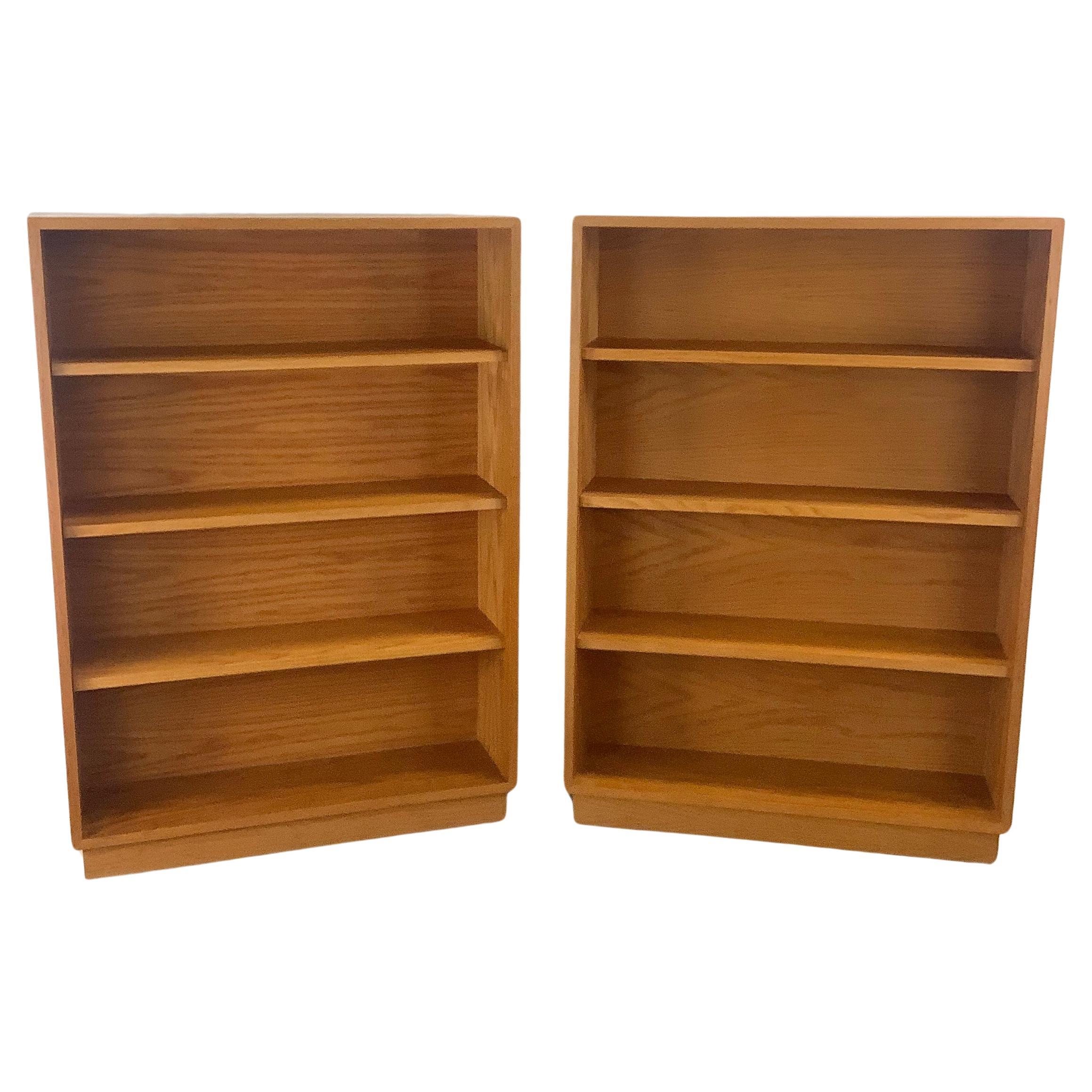 Pair Vintage Office Bookshelves