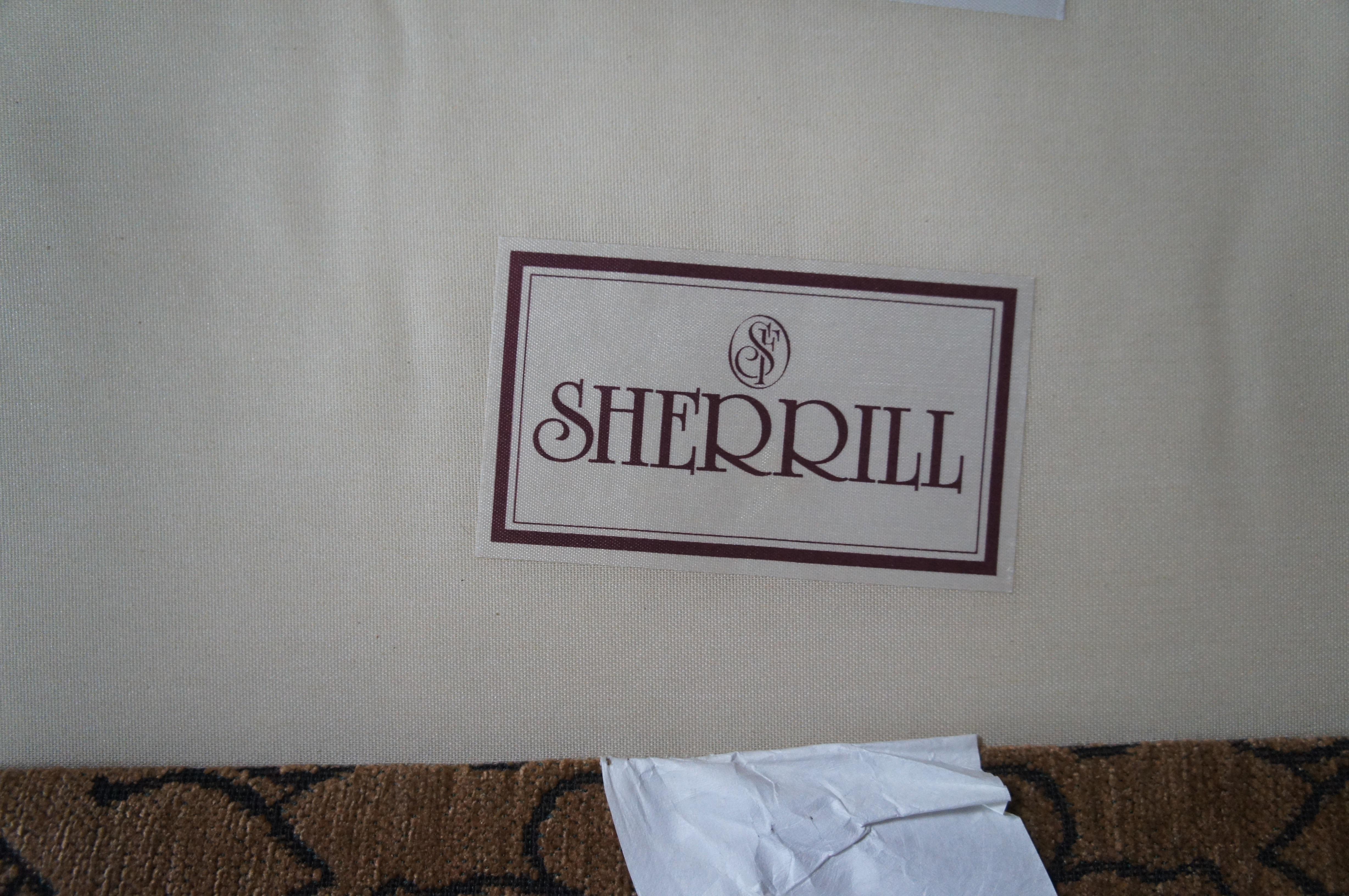 Paar Vintage Sherrill überdimensioniert Französisch Land Eiche Leiter zurück Lounge Arm Stühle im Angebot 7