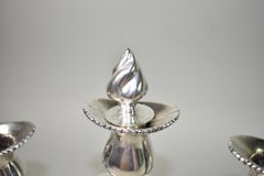 Pair Vintage Sterling Sanborns Candelabras Circa 1960's