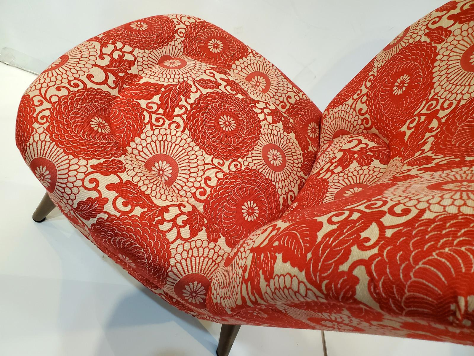 20th Century Pair of Vintage Swedish Low Lounge Chairs For Sale
