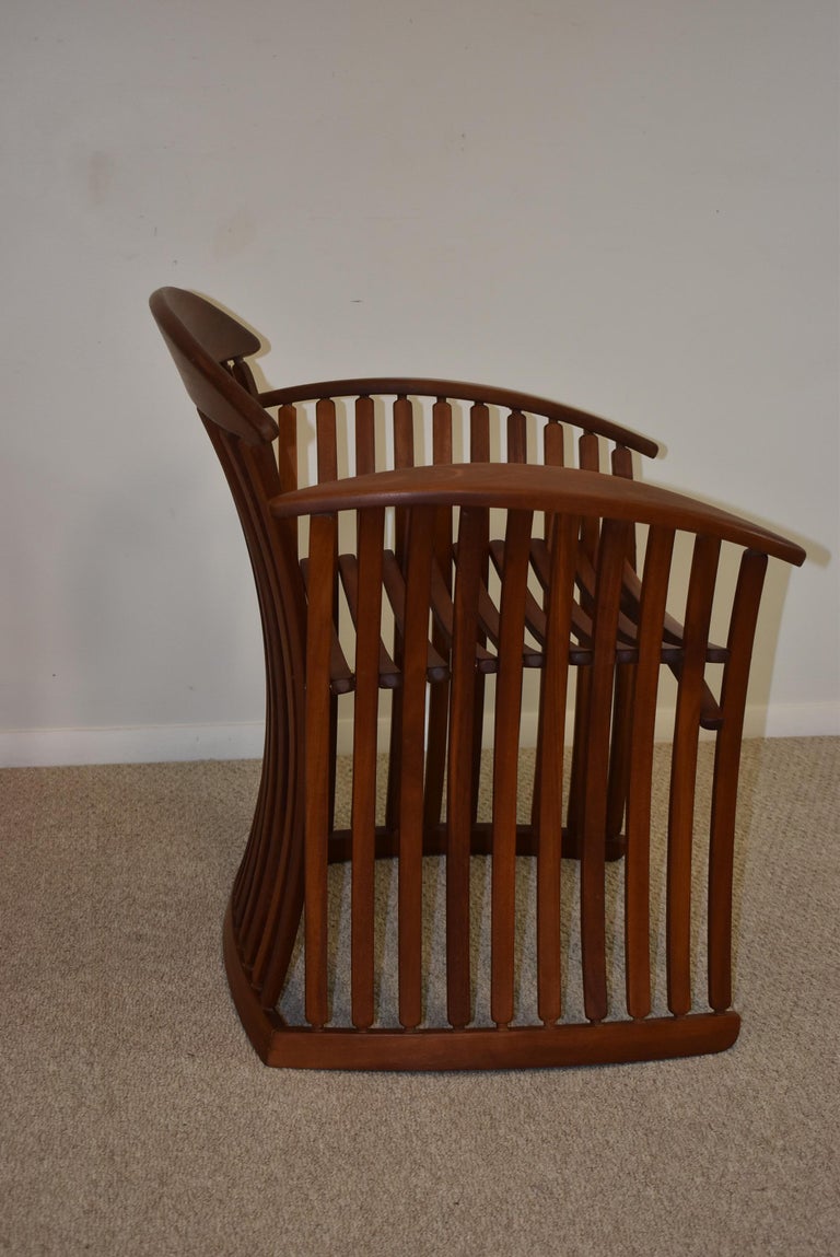 Pair Vintage Teak Bentwood Outdoor Chairs For Sale at 1stDibs