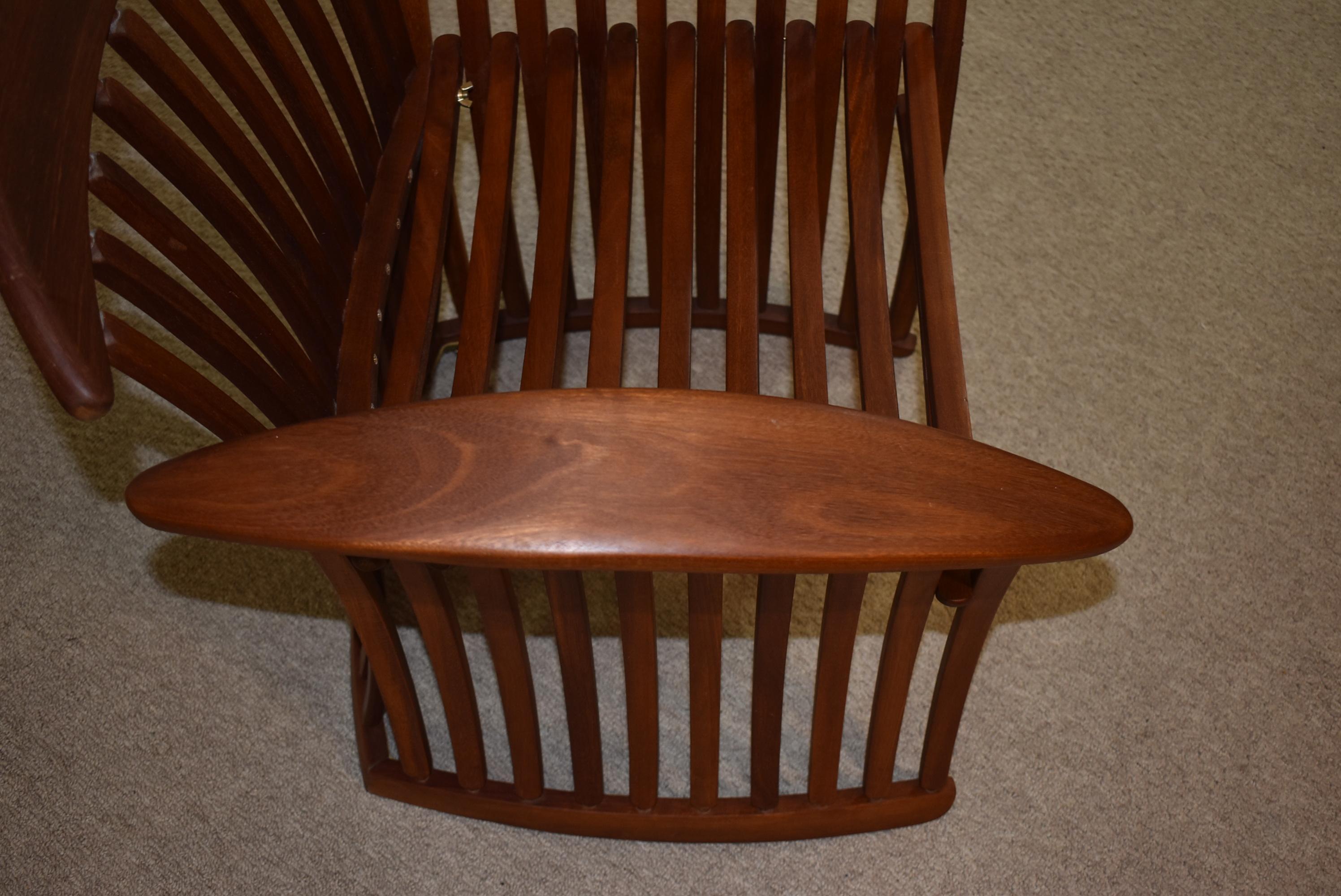 Pair Vintage Teak Bentwood Outdoor Chairs at 1stDibs