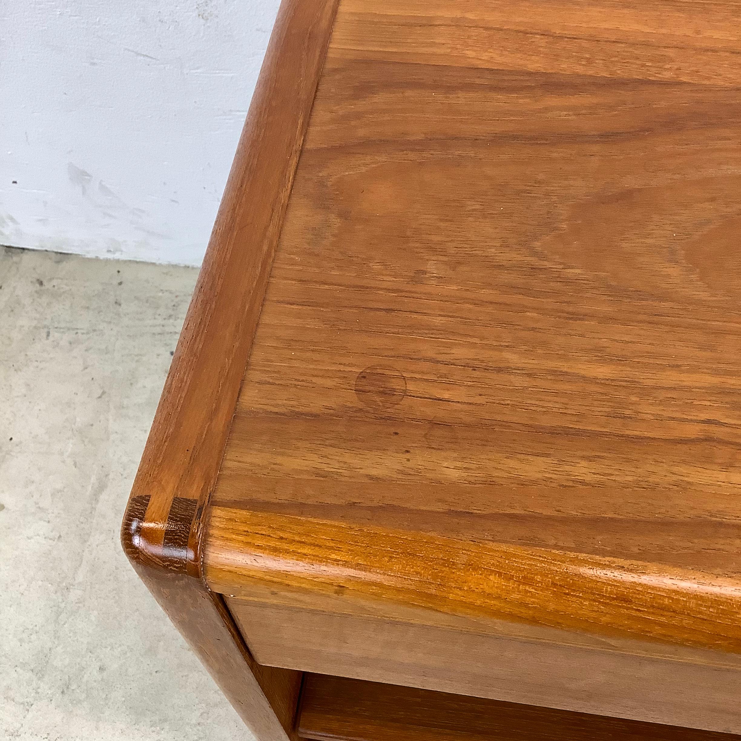 Pair Vintage Teak Nightstands by D-Scan 9
