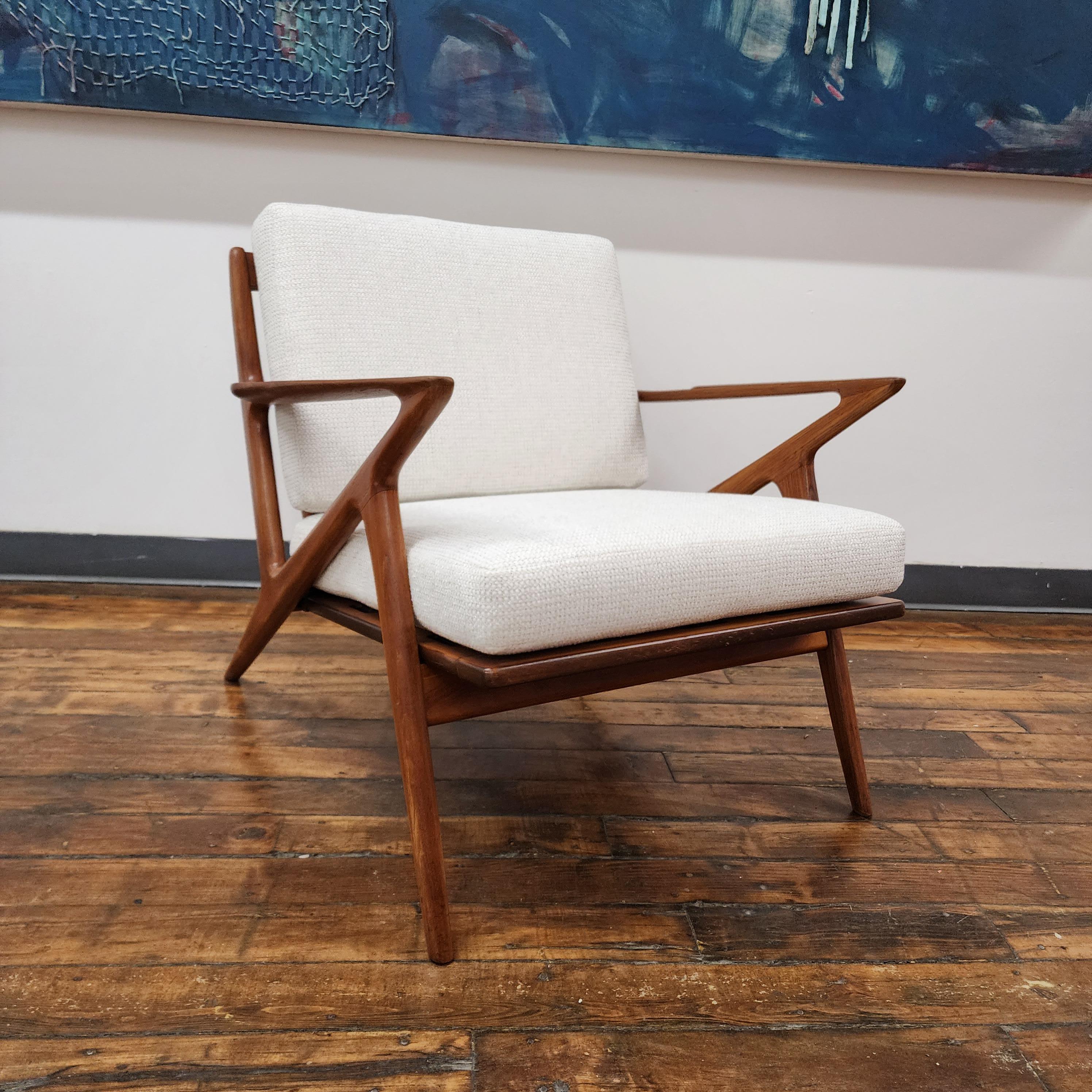 Pair, Vintage Teak Z Chairs by Poul Jensen for Selig 2