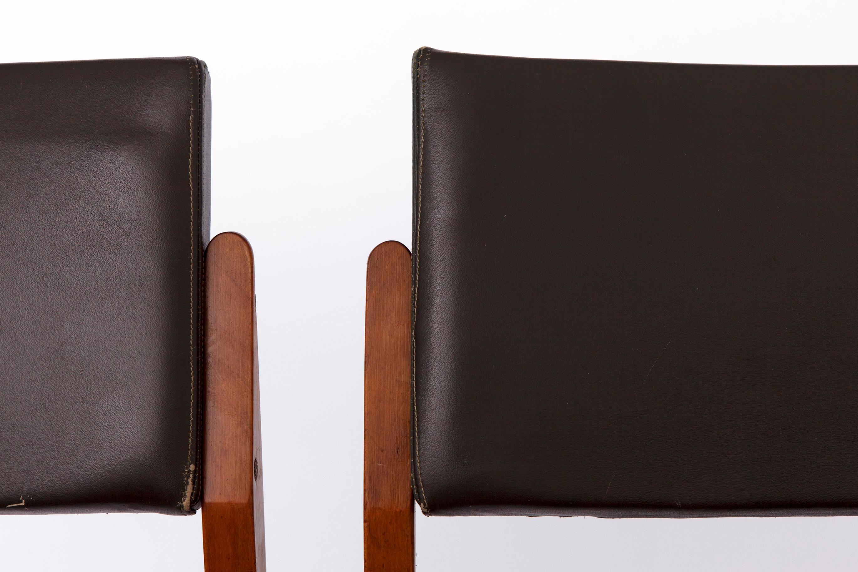 Mid-Century Modern Paire de chaises Thonet vintage de Rudolf Glatzel, modèle 641P, années 1960 en vente