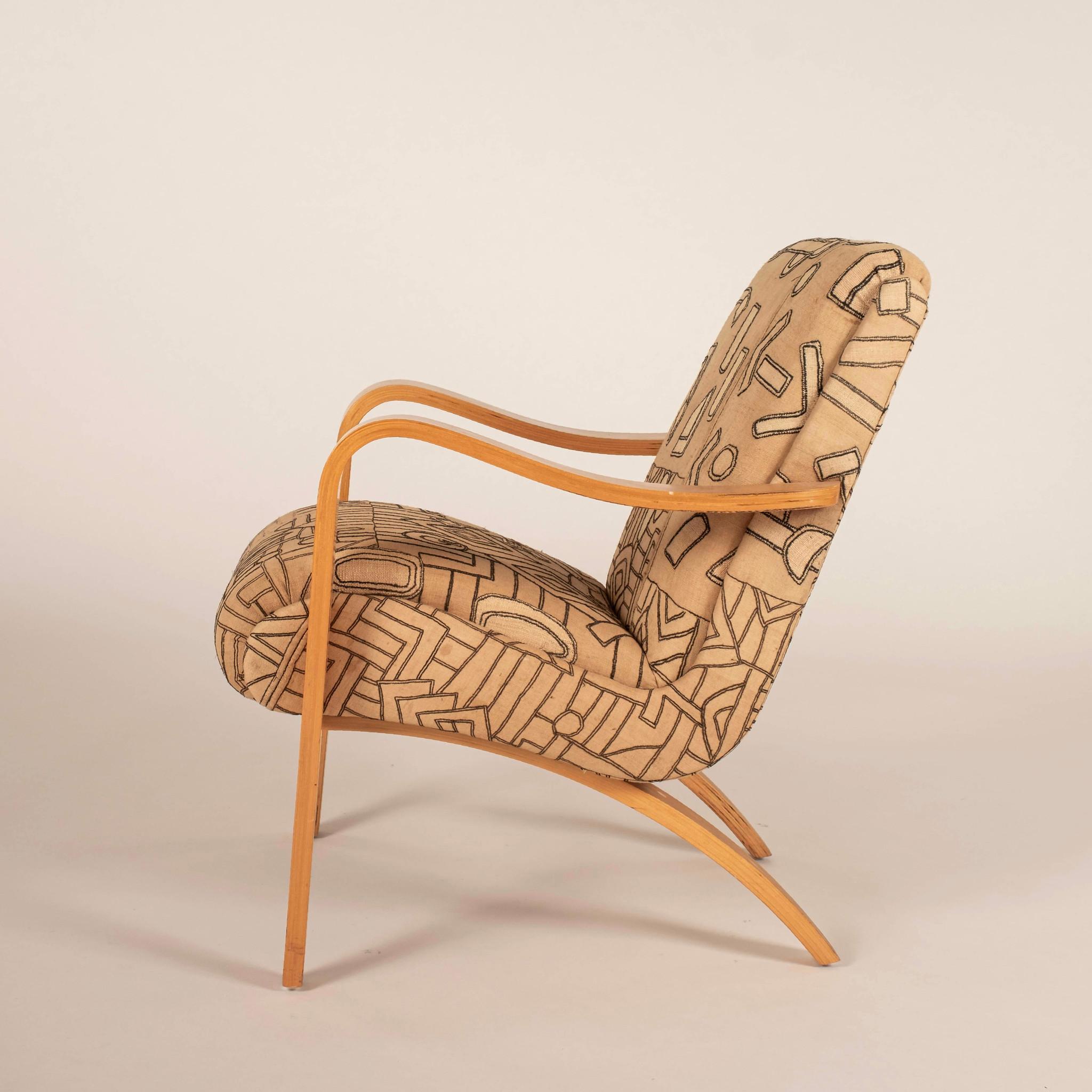 Paar Vintage Thonet Kuba Cloth Sessel im Angebot 4