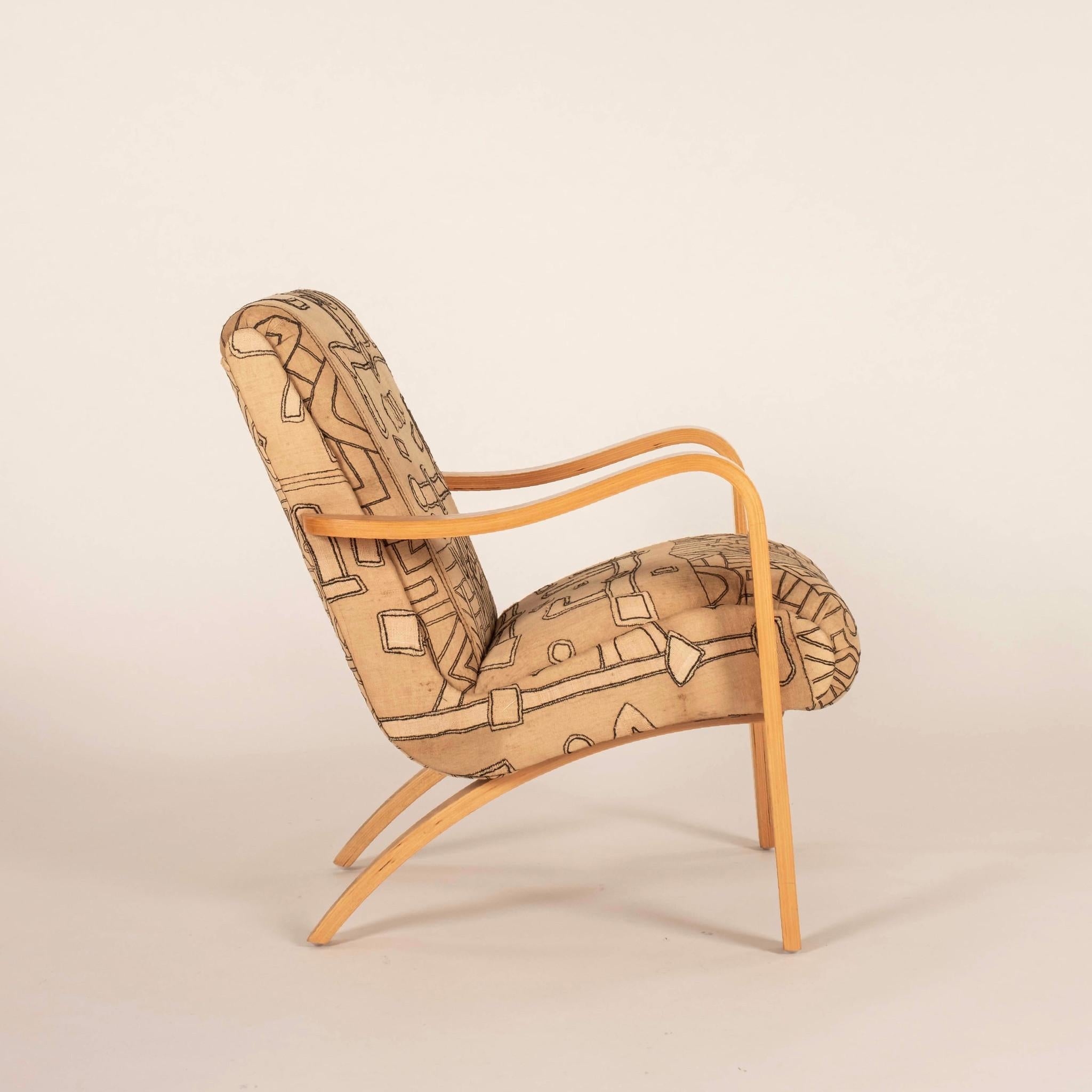 Paar Vintage Thonet Kuba Cloth Sessel (Europäisch) im Angebot
