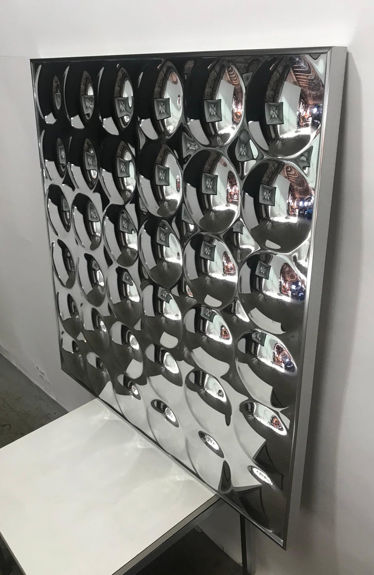 Pair of Vintage Turner Convex Bubble Mirrors, circa 1970s at 1stDibs