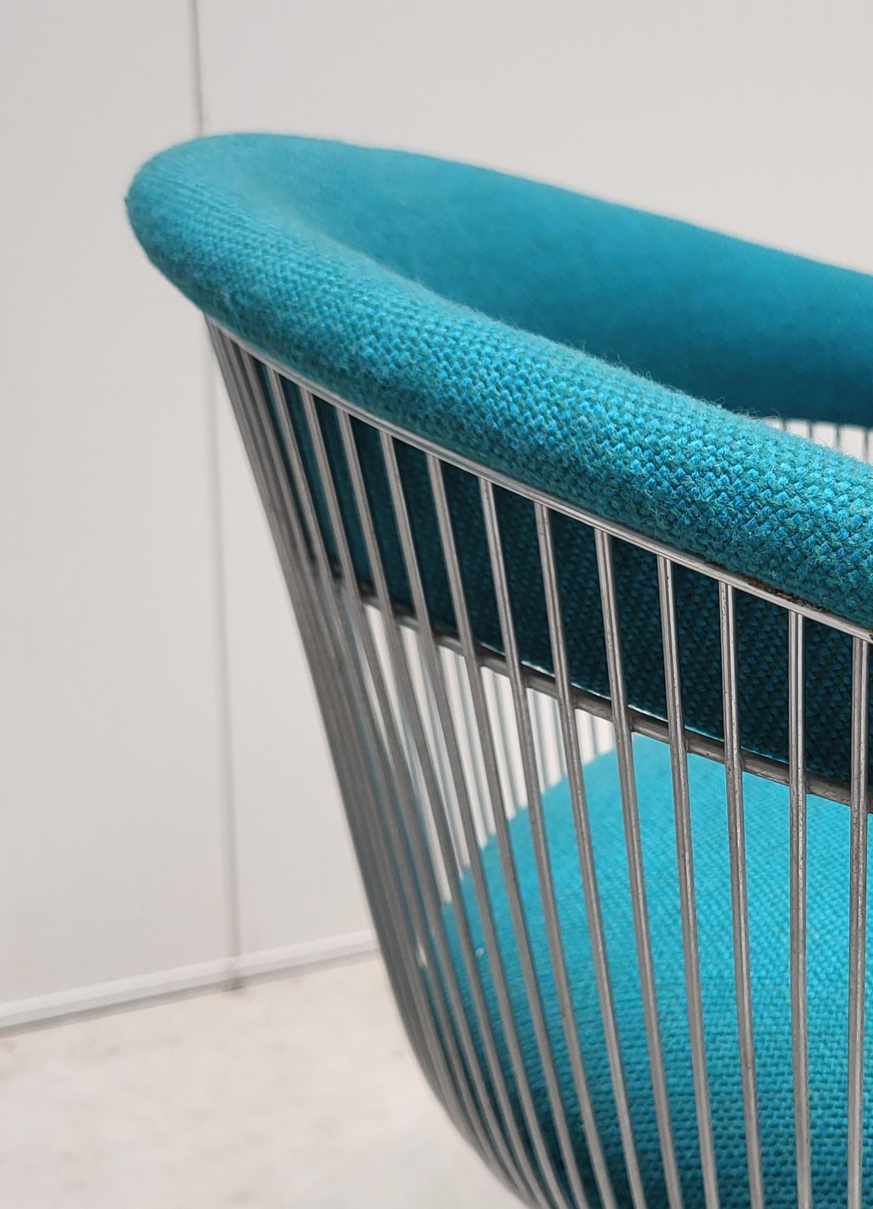 Paar Vintage Warren Platner Wire Side Armchair für Knoll 1980s im Zustand „Gut“ im Angebot in Aachen, NW