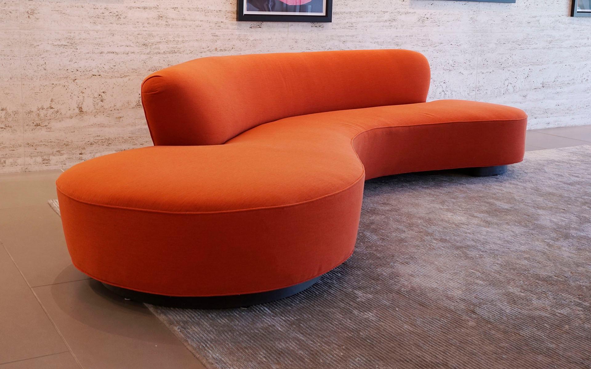 orange cloud sofa