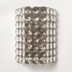 Paire d'appliques murales, Bakalowits, plexiglas nickelé, milieu du siècle, 1960