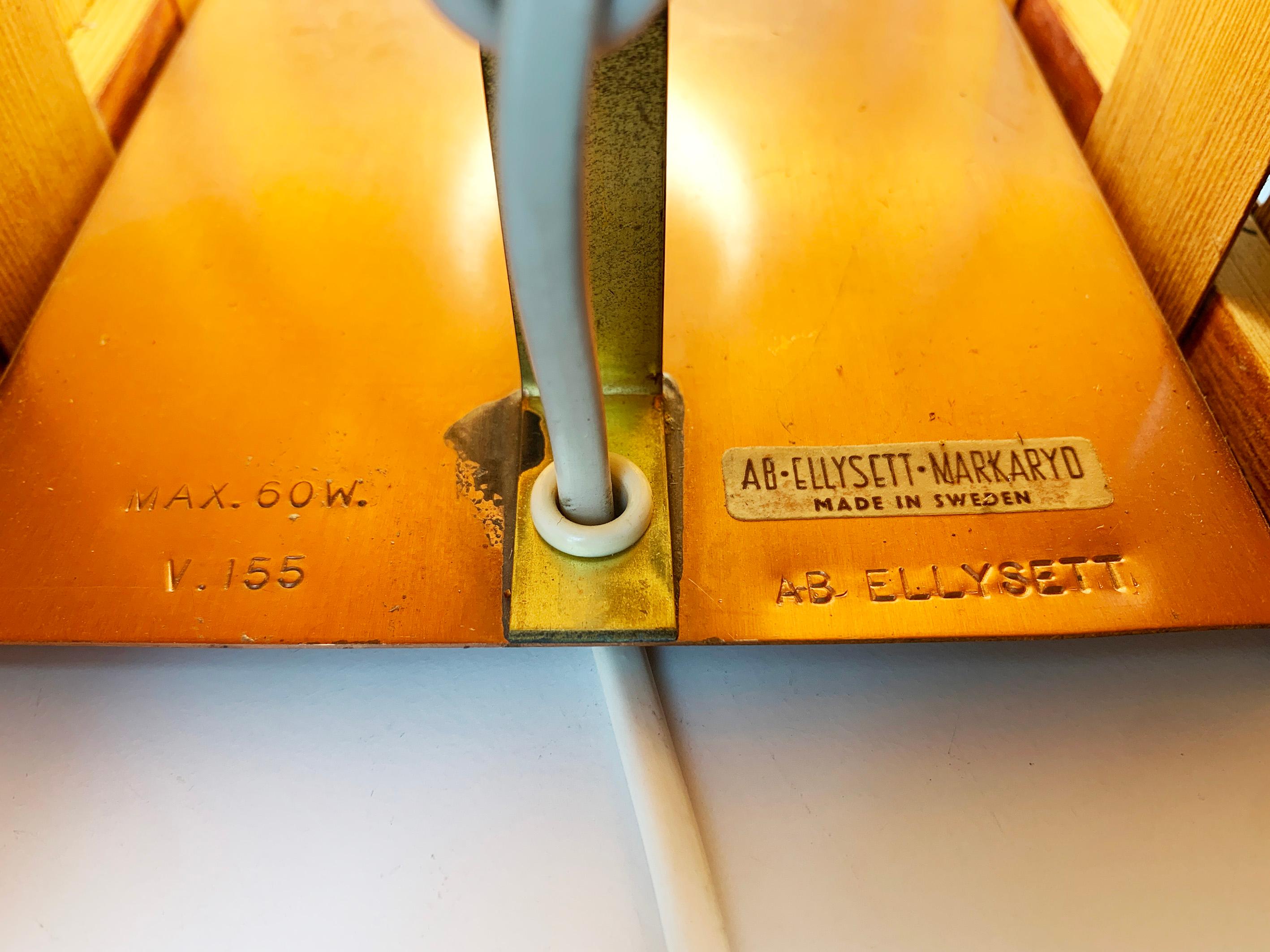 Paire d'appliques V-155 en pin par Hans-Agne Jakobsson pour AB Markaryd, années 1960 en vente 5