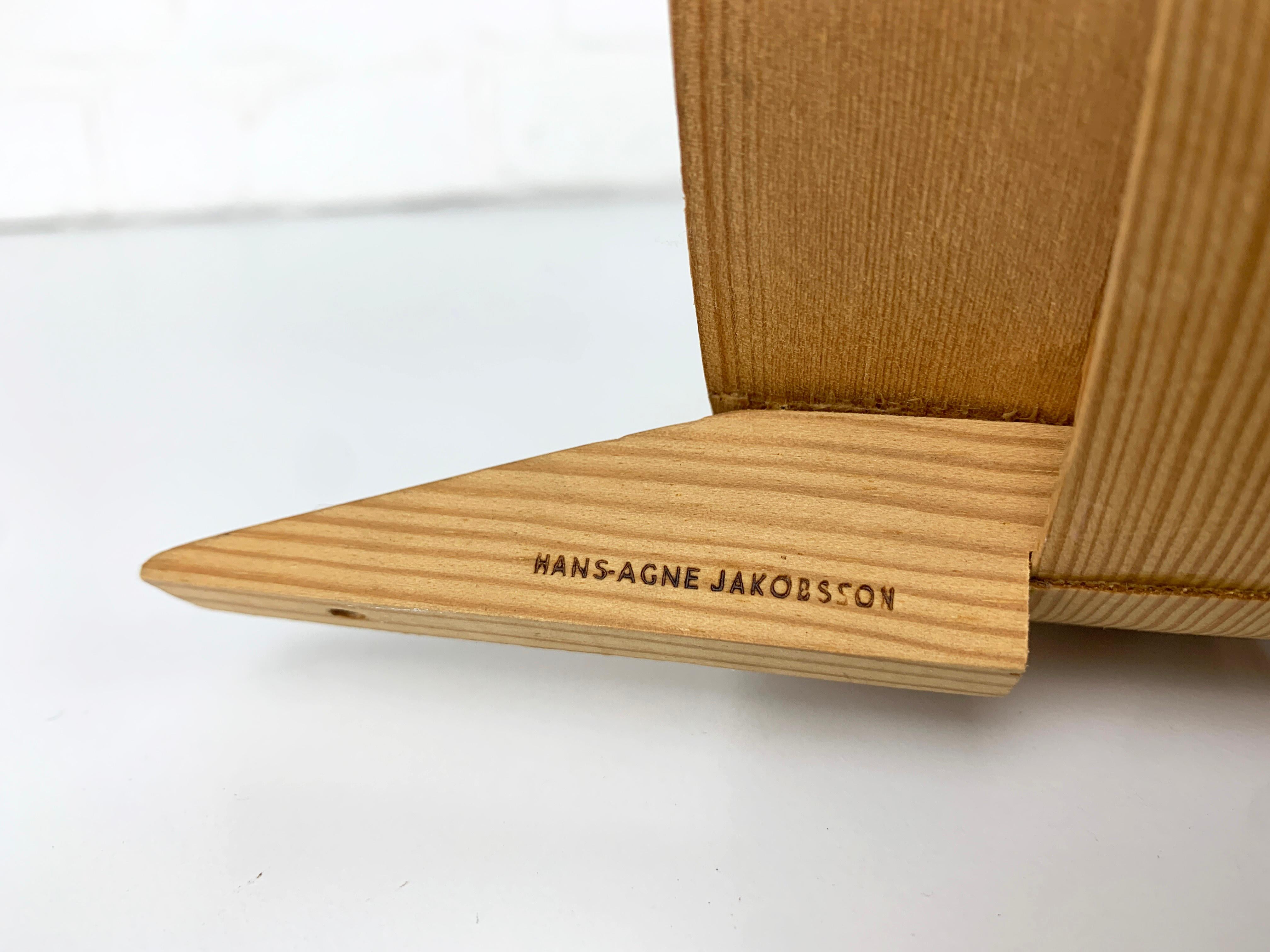 Pareja de apliques V-156 de madera de pino de Hans-Agne Jakobsson para AB Markaryd, años 60 en venta 5