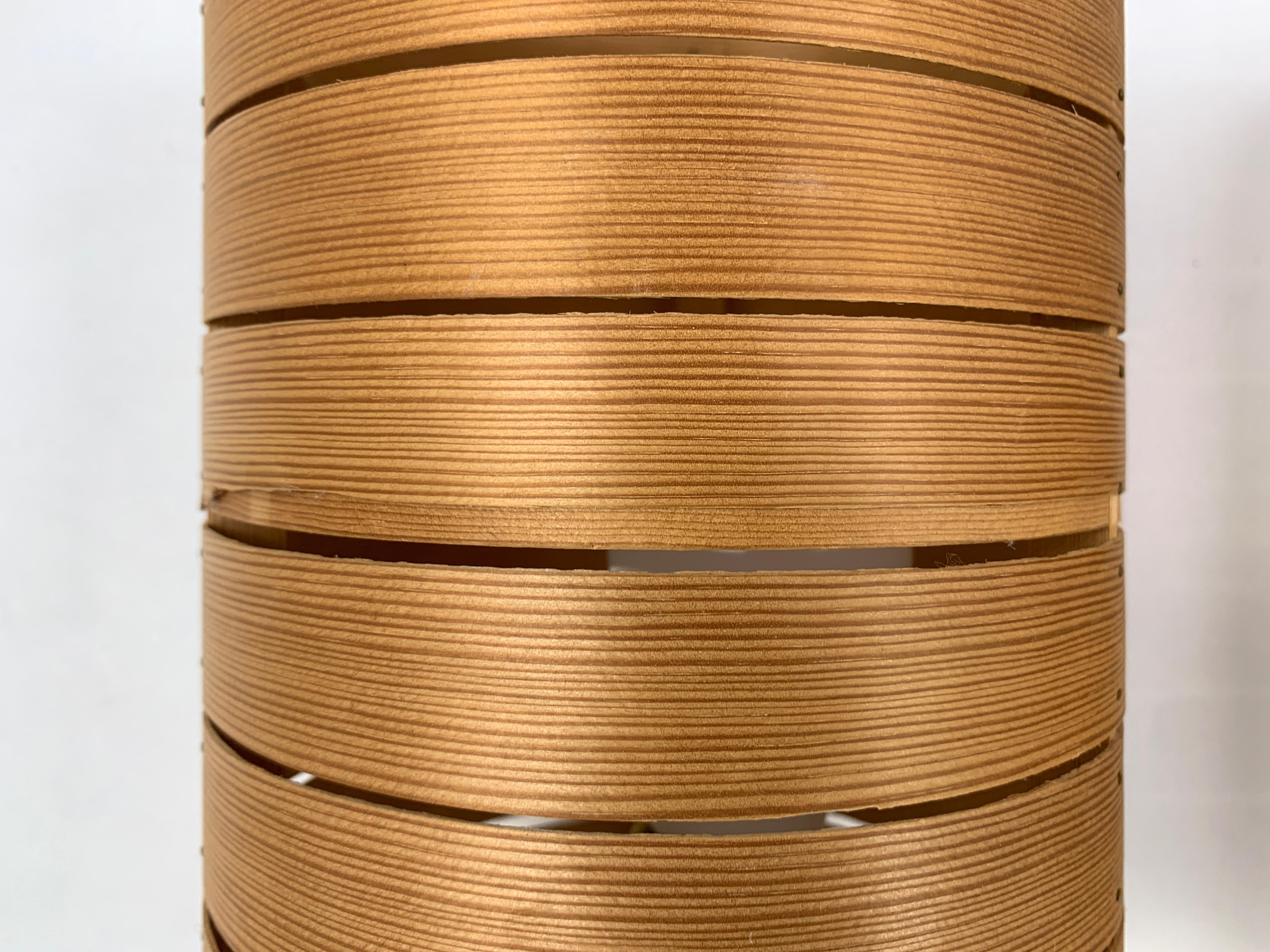 Pareja de apliques V-156 de madera de pino de Hans-Agne Jakobsson para AB Markaryd, años 60 en venta 8