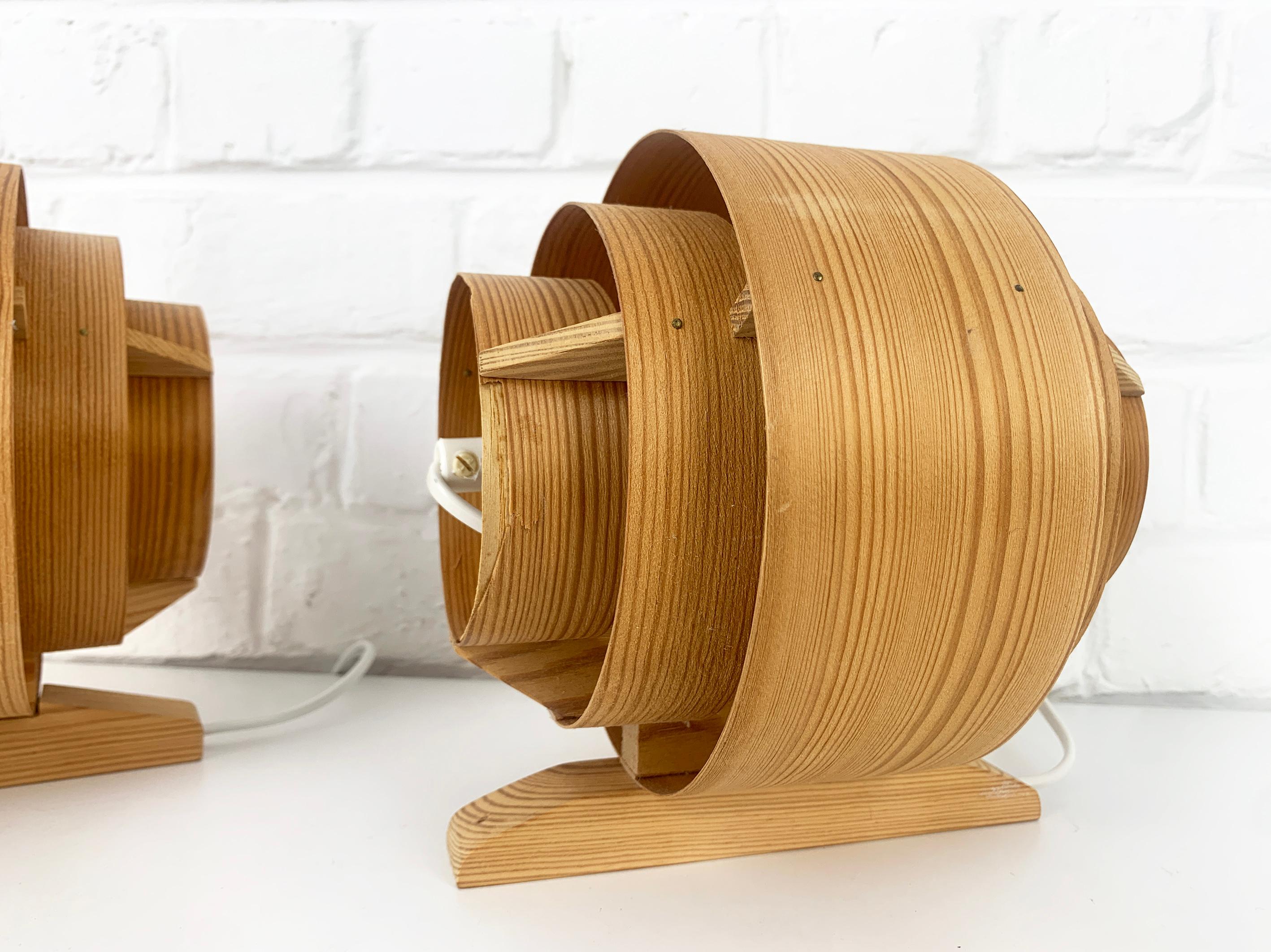 Paire d'appliques V-327 en pin par Hans-Agne Jakobsson pour AB Markaryd, années 1960 en vente 8