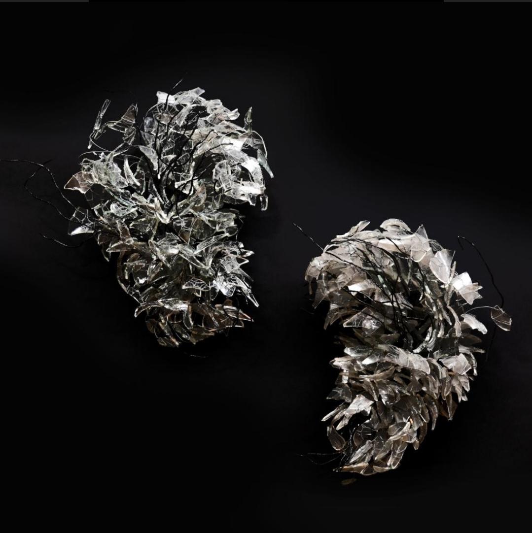Pareja de apliques de Deborah Thomas de la serie La Flota del Norte finales del siglo XX en venta