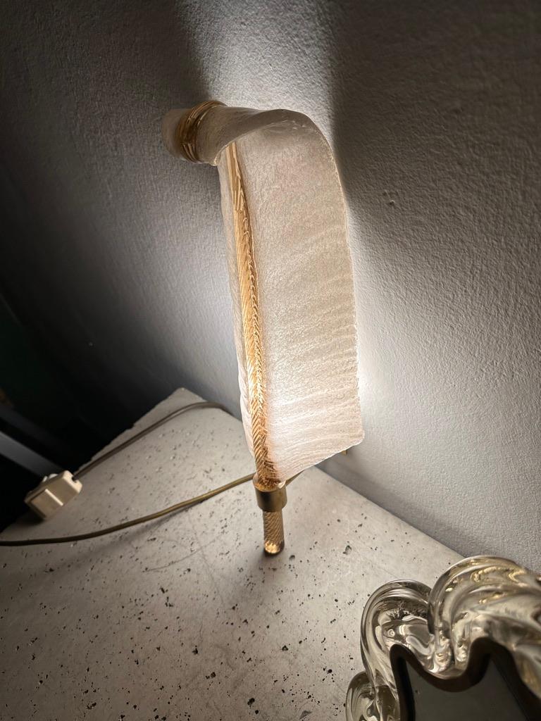 Italiano Coppia di applique da parete Tomaso Buzzi per Venini 1950s in vendita