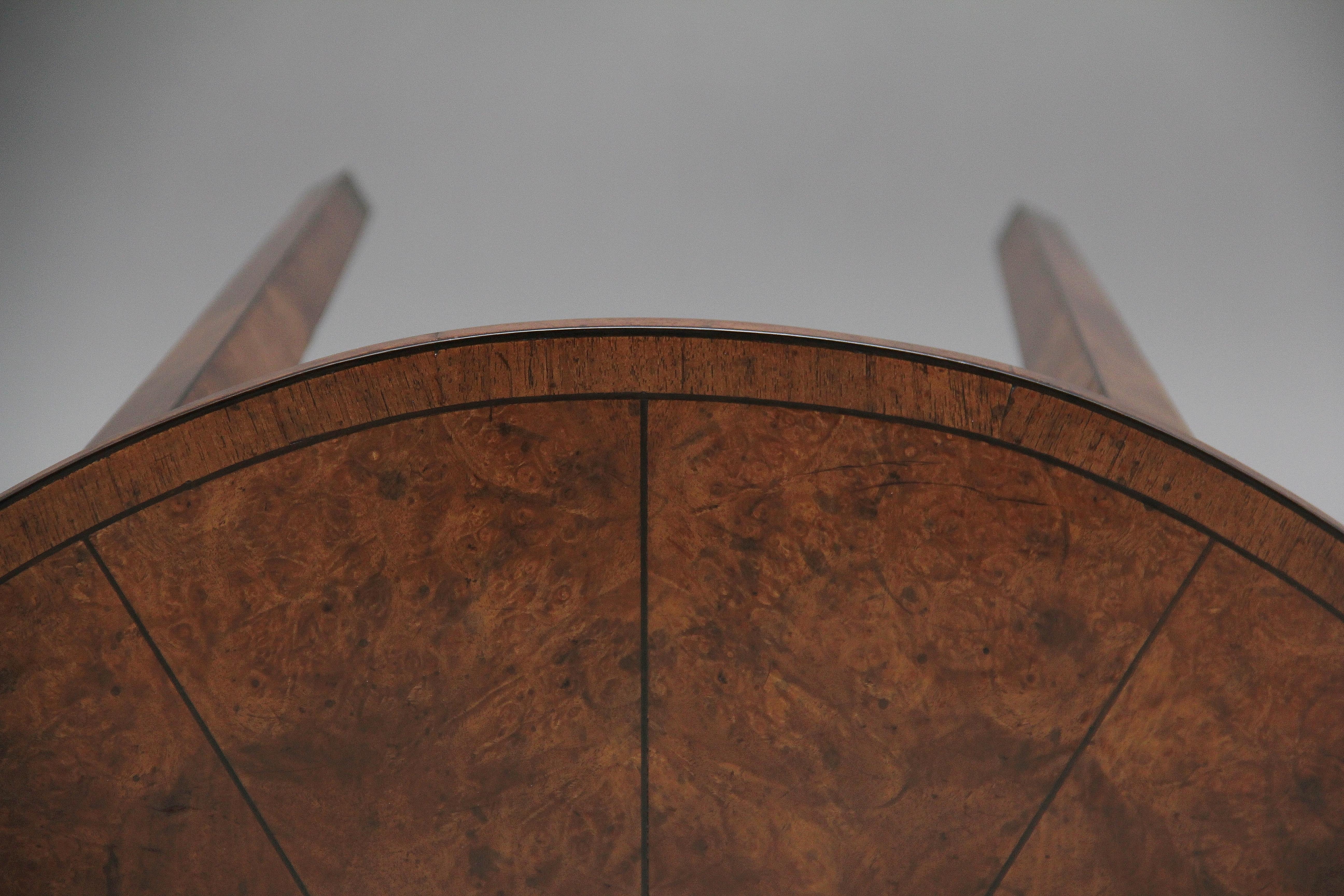 Pair of Walnut and Ebony Inlaid Console Tables 5