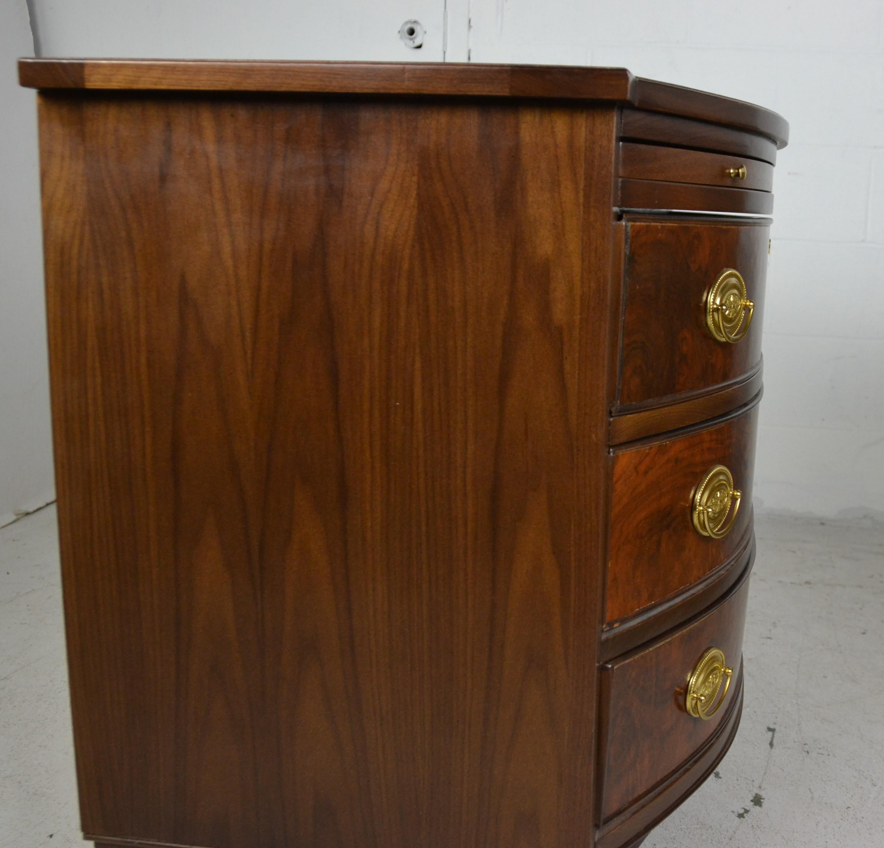 20th Century Pair of Walnut Bachelor Chests