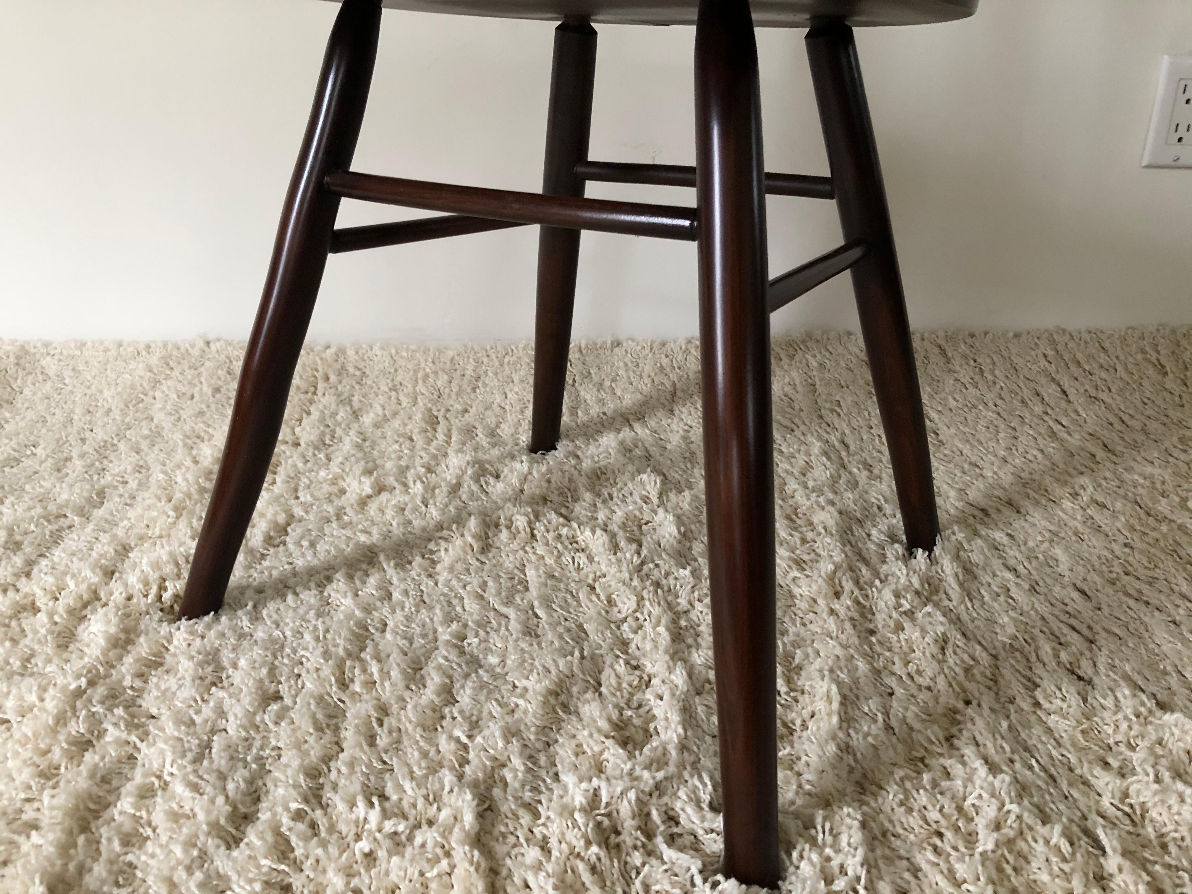 Pair of Walnut Nakashima Style Midcentury Chairs For Sale 11