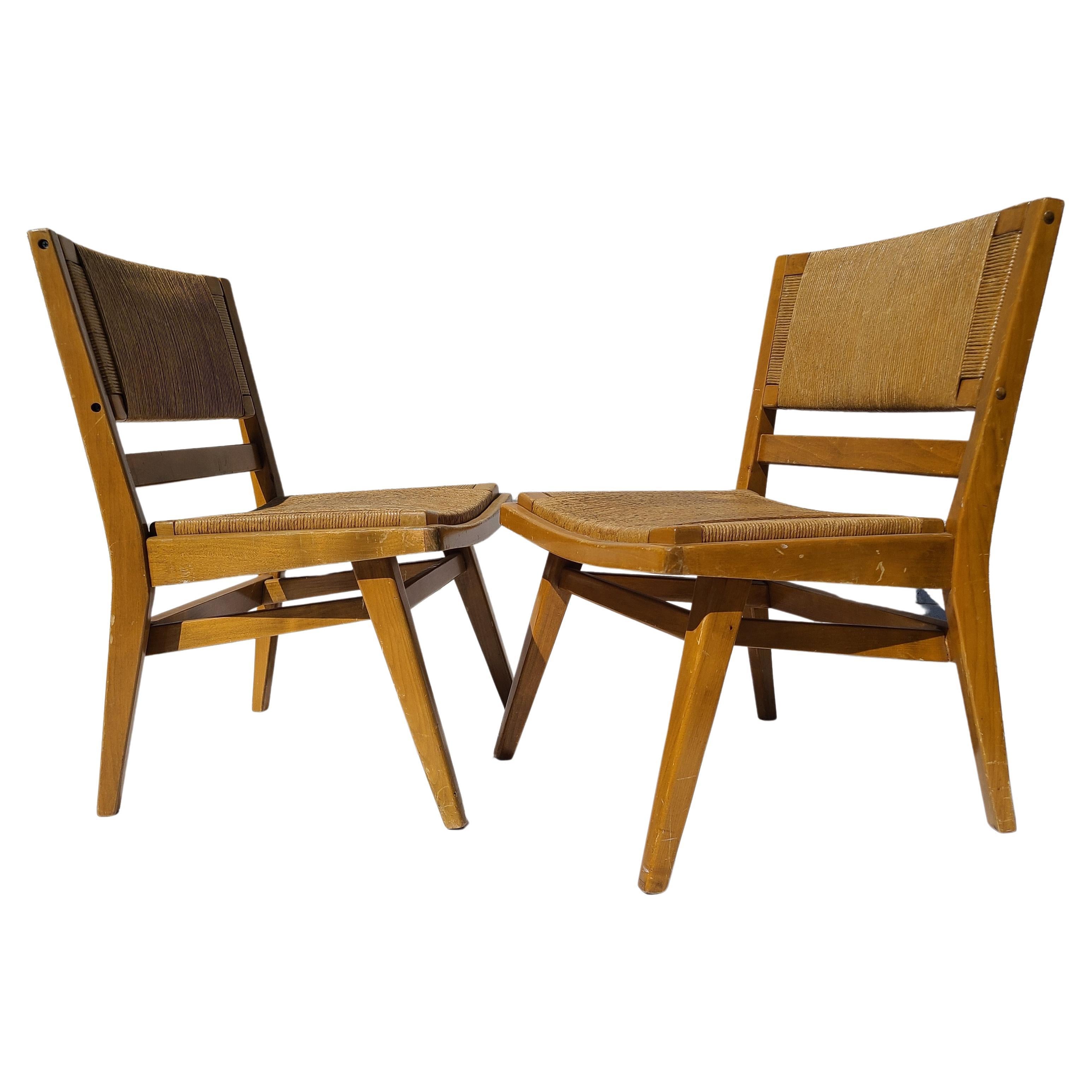 Pair Walnut Tacoma Chairs by Warner Cleveland 6