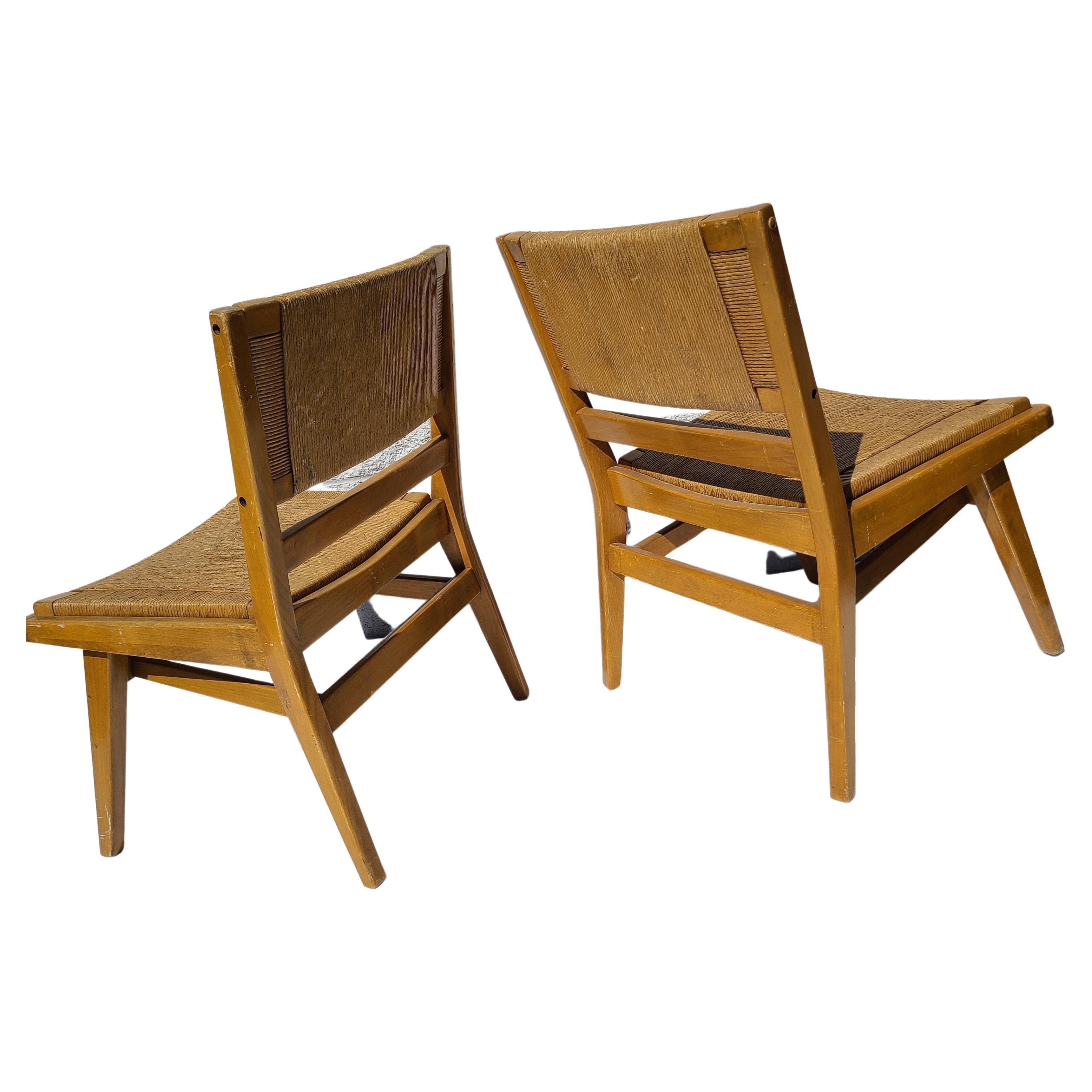 Pair Walnut Tacoma Chairs by Warner Cleveland 2