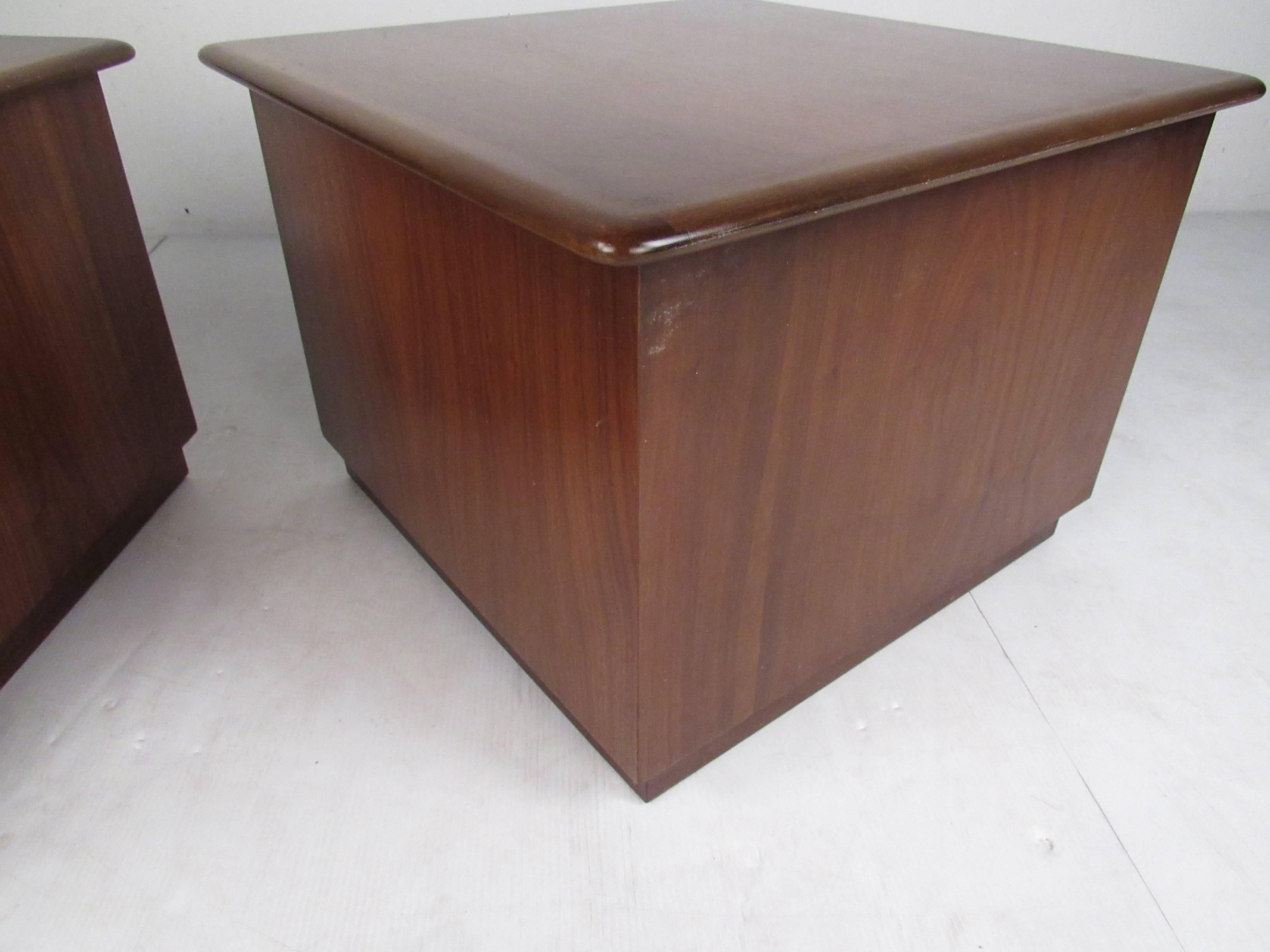 Pair of Warren Church End Table Cabinets for Lane For Sale 4