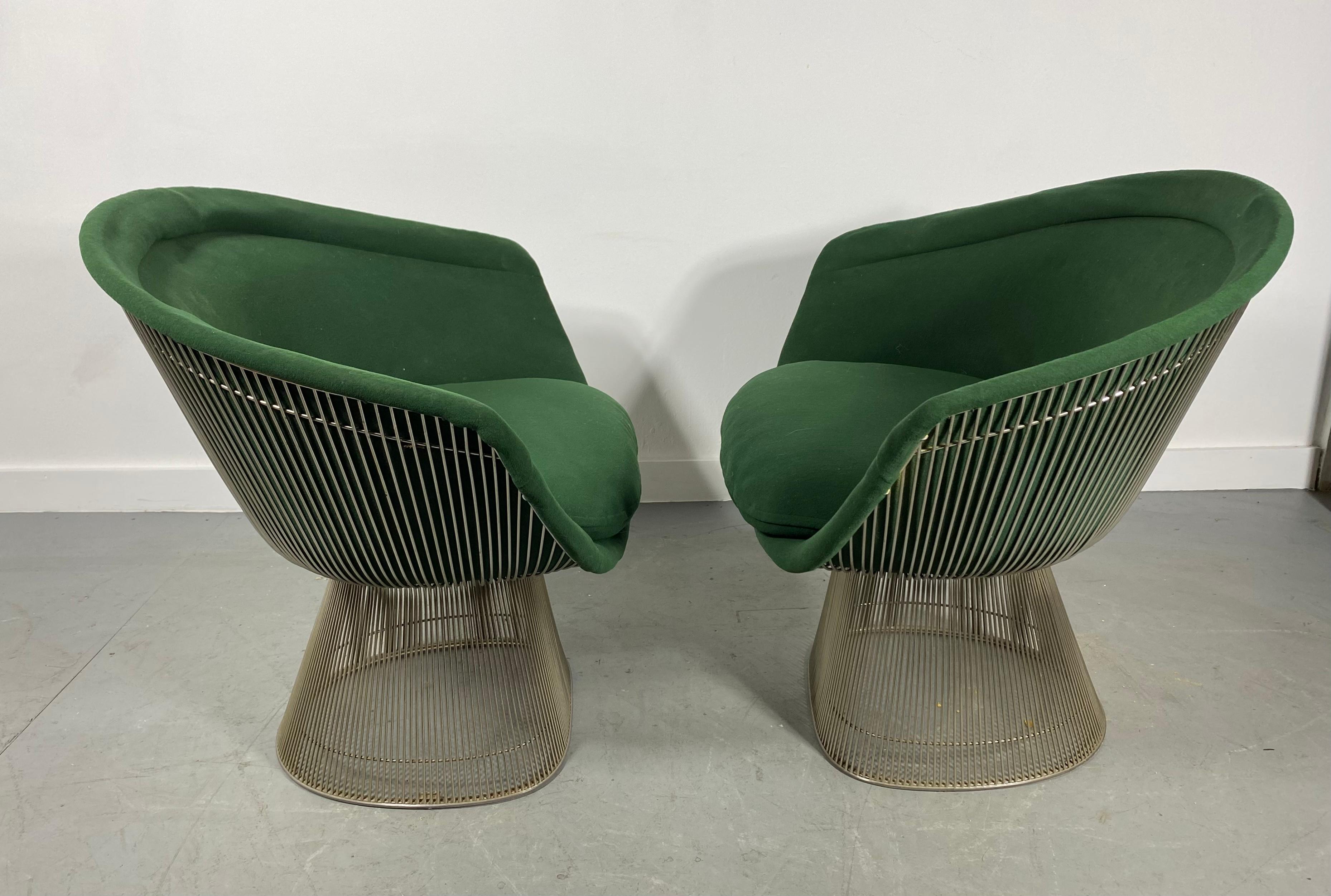 Polychromed Pair Warren Platner Lounge Chairs, Classic Modernist, Manufactured by Knoll For Sale