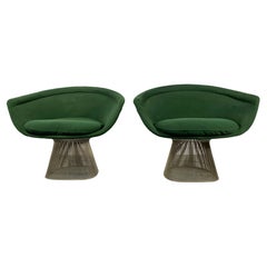 Pair Warren Platner Lounge Chairs, Classic Modernist, Manufactured by Knoll