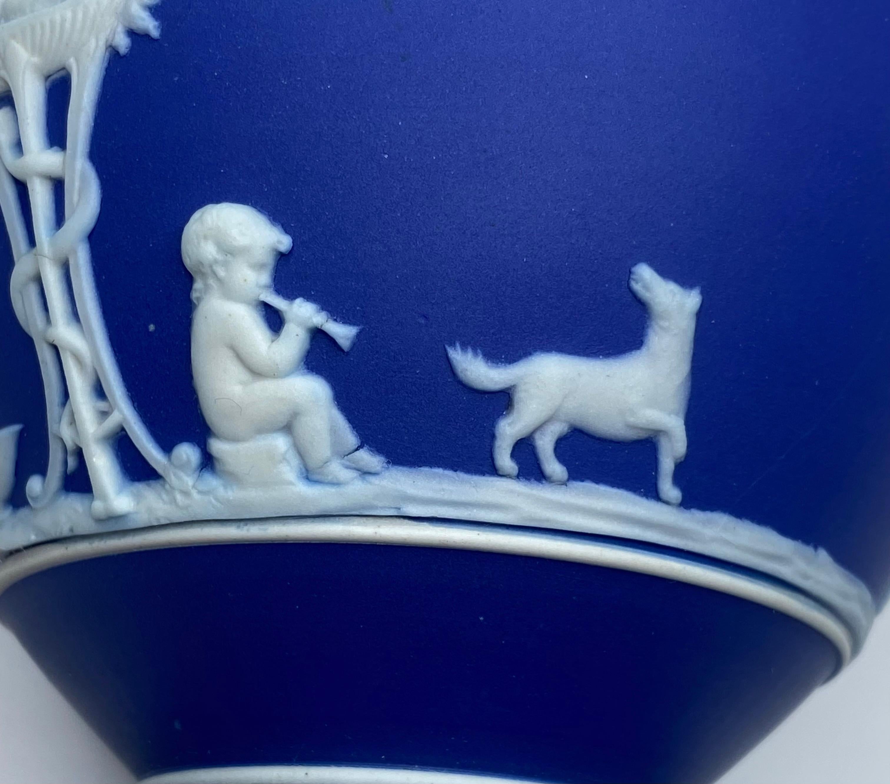 Pair Wedgwood jasperware Fumigators, c. 1860. 3