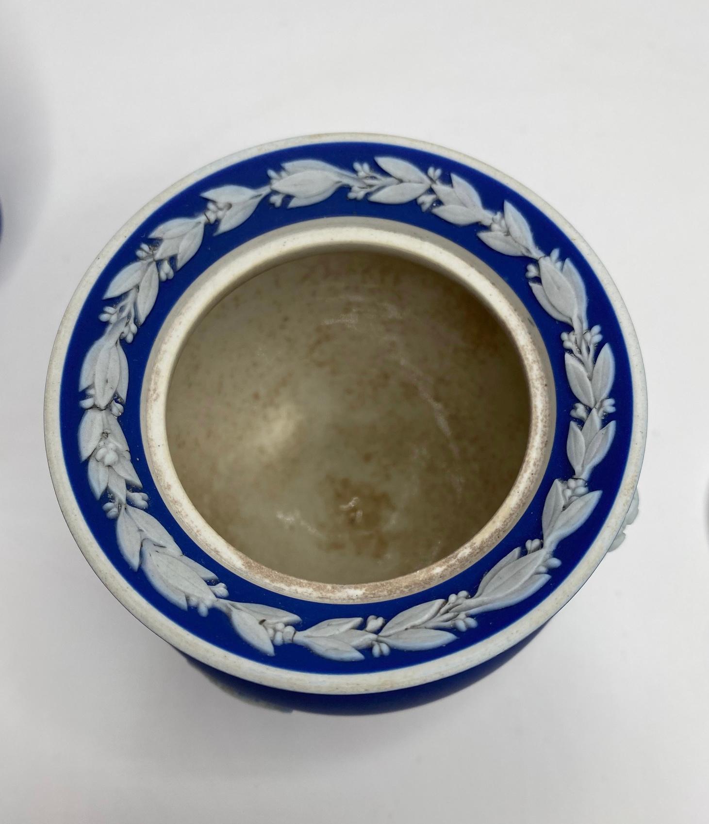 Pottery Pair Wedgwood jasperware Fumigators, c. 1860.