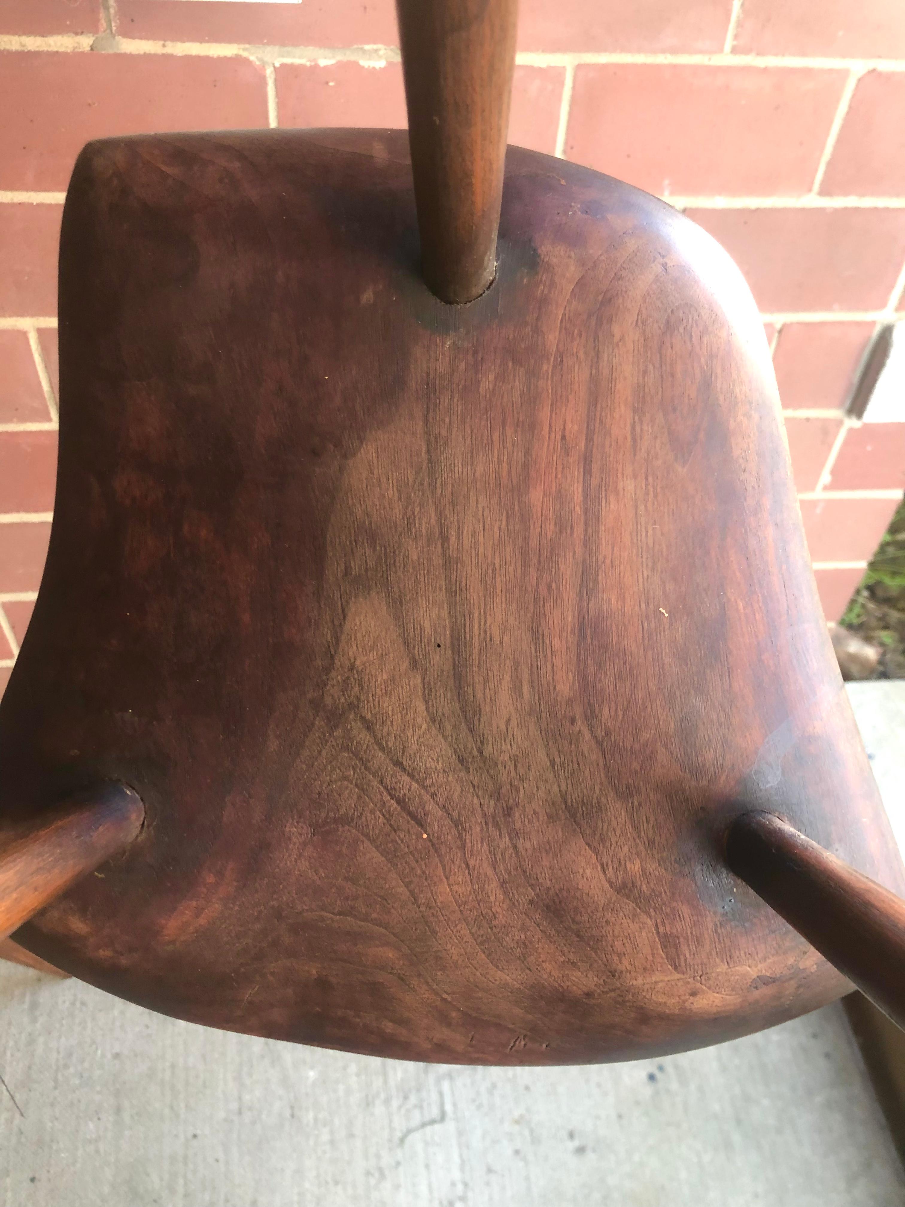 Pair of Wharton Esherick (attrib) Counter Stools In Good Condition In Brooklyn, NY