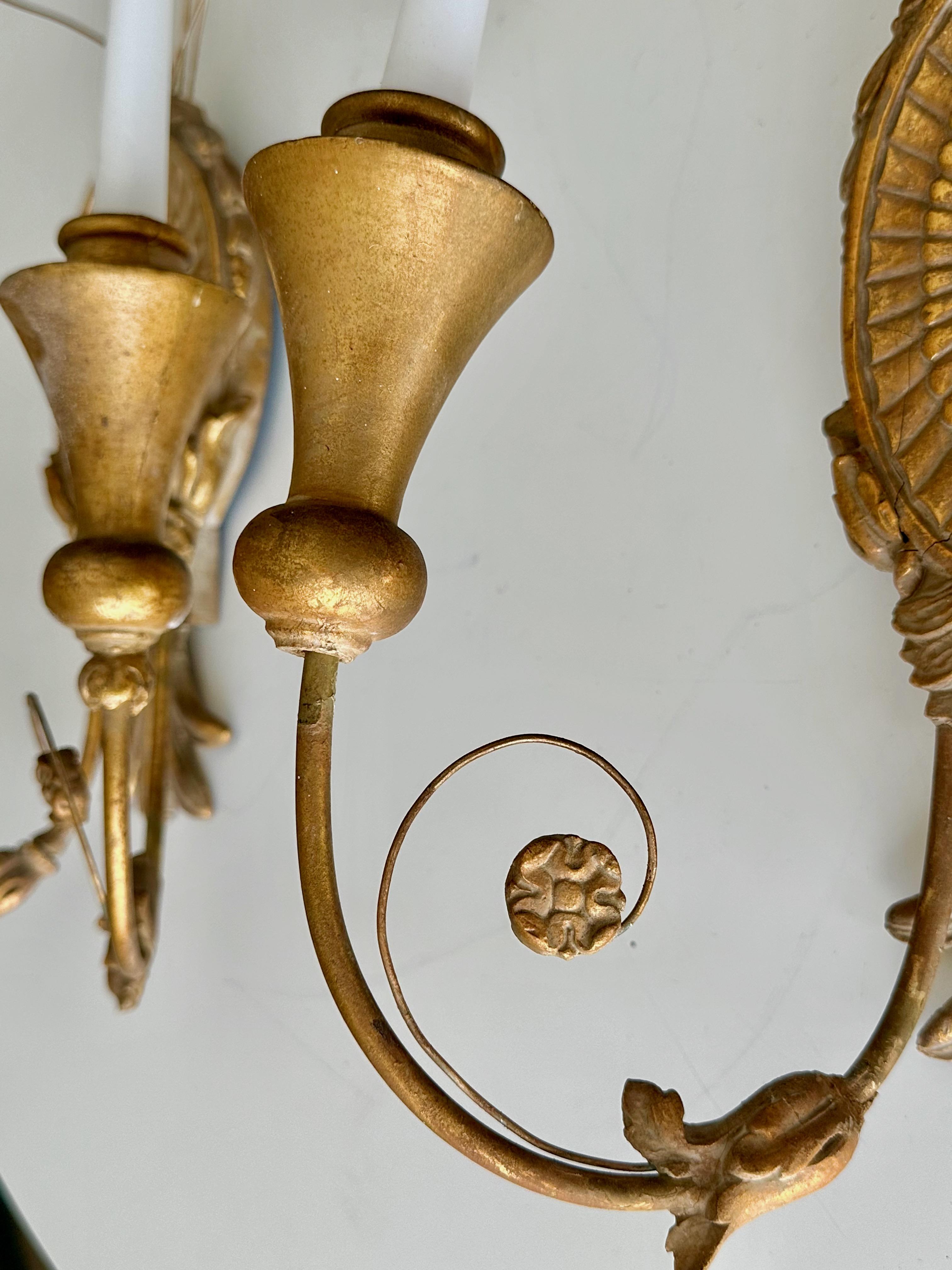 Pareja de candelabros de gavilla de trigo en venta 7