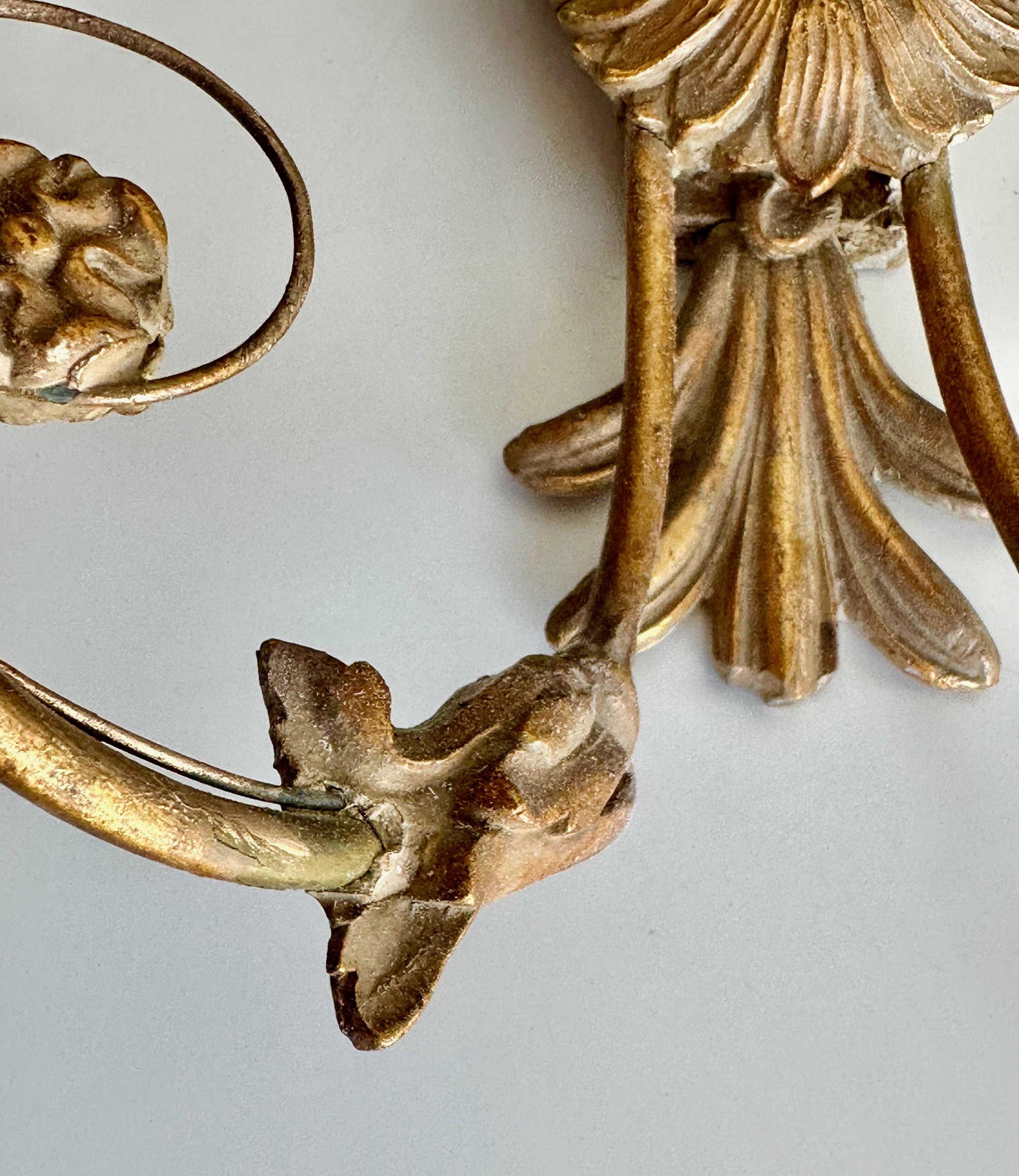 Pareja de candelabros de gavilla de trigo en venta 10