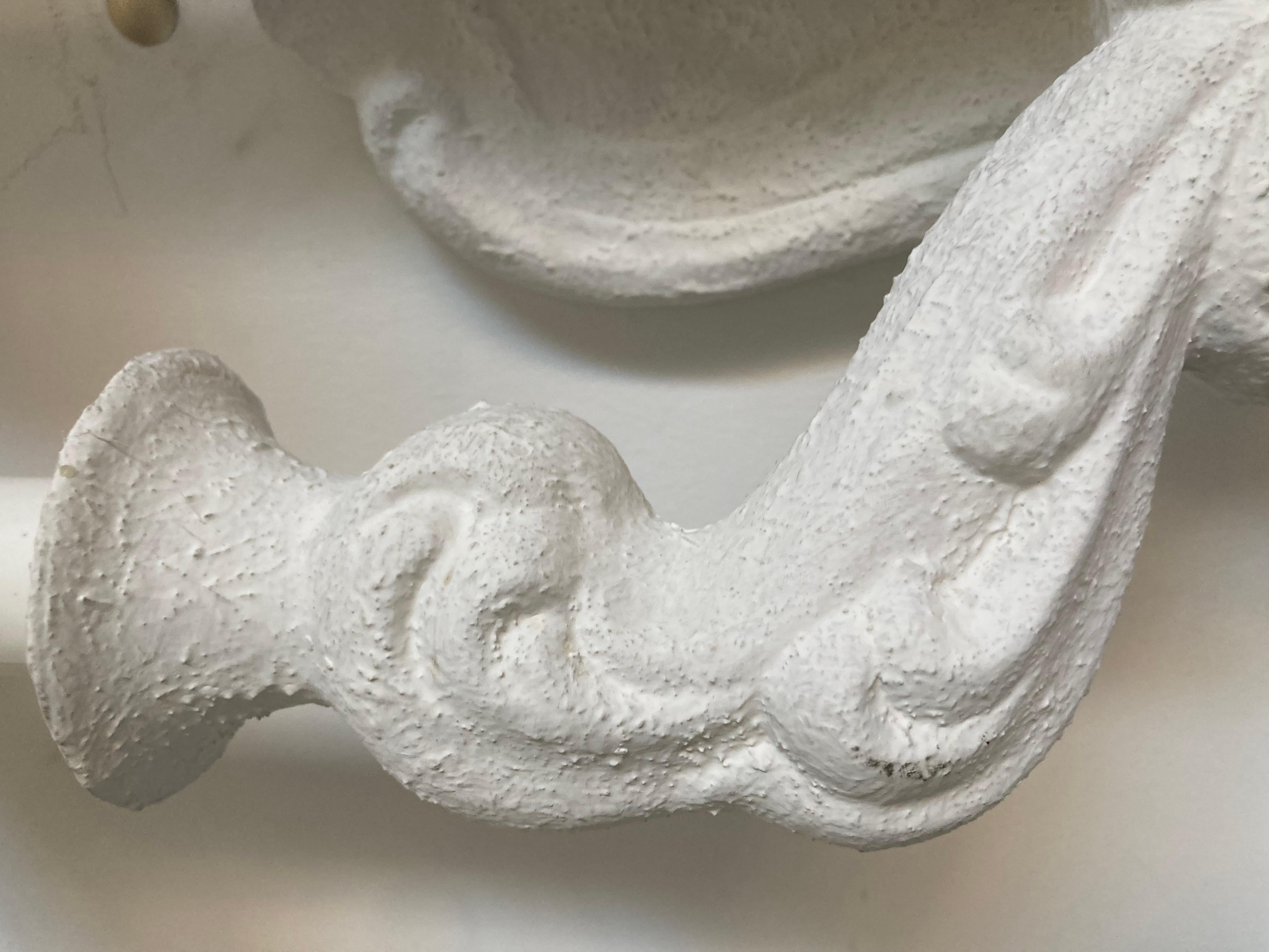 PAR DE Apliques de Yeso Blanco Serge Roche en venta 1