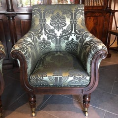 Pair William iv library chairs