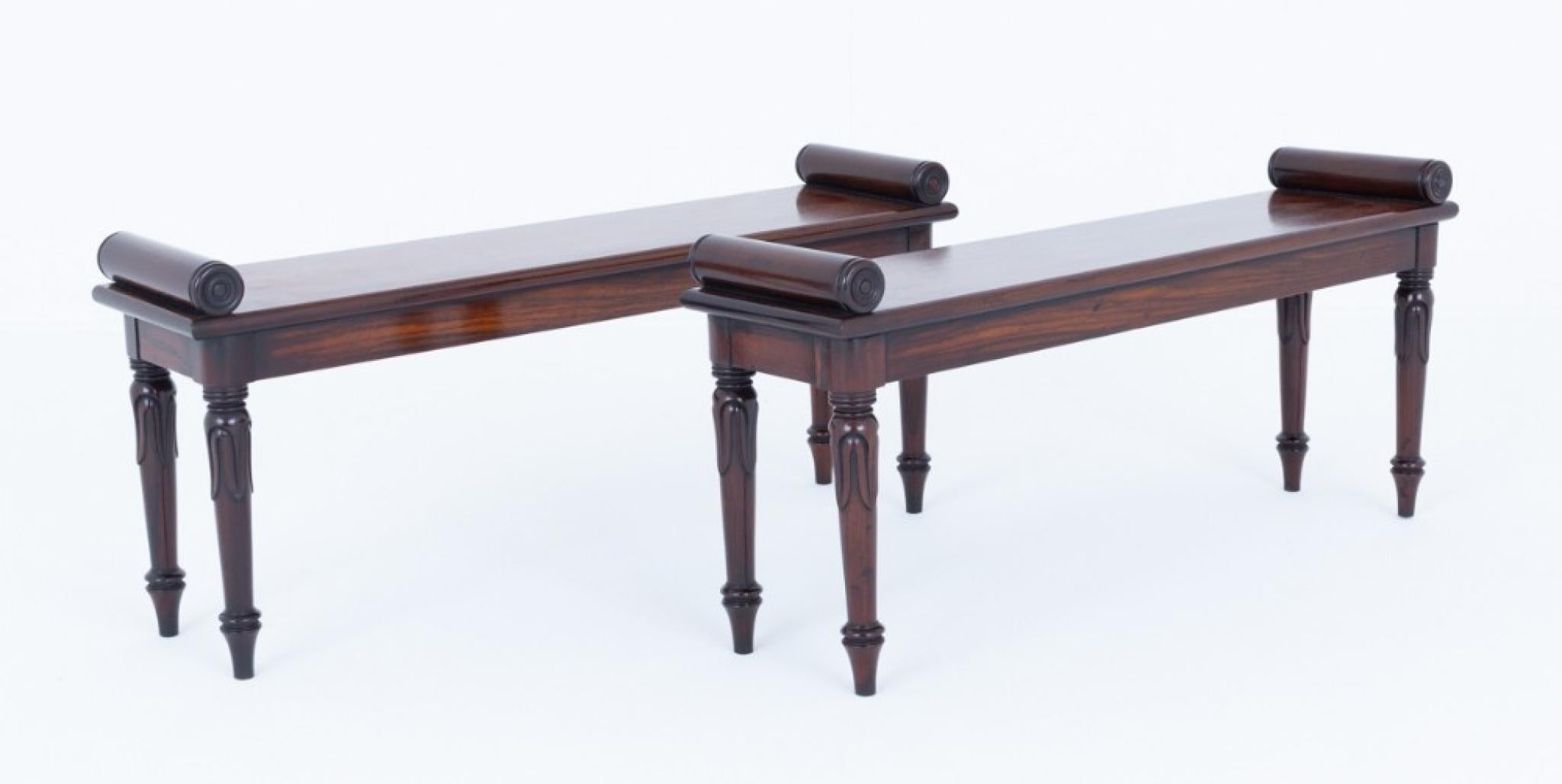 William IV Paire de tabourets de fenêtre The Window en vente