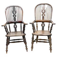 Pareja Sillones Windsor Roble Para él y para ella 1860
