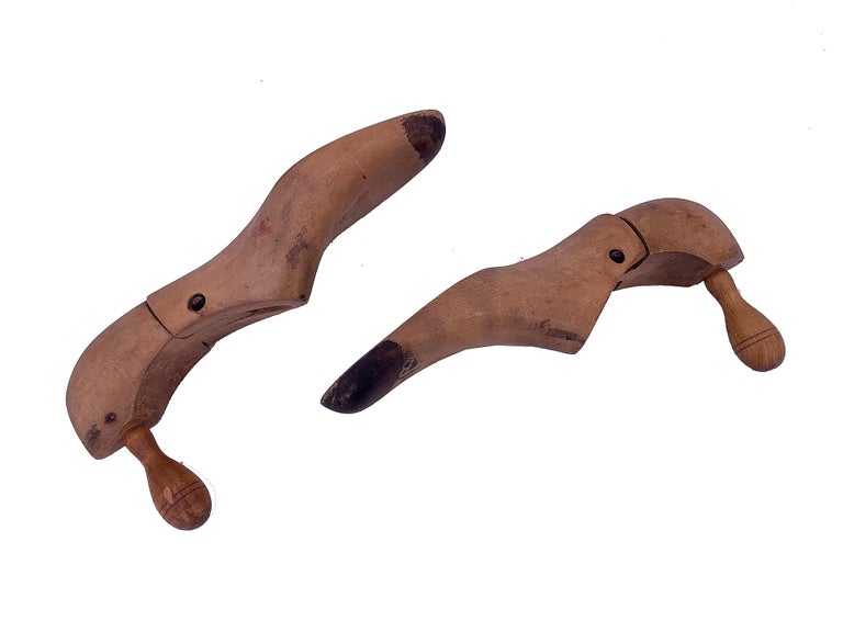 Pair of Wood Shoe Mold For Sale at 1stDibs