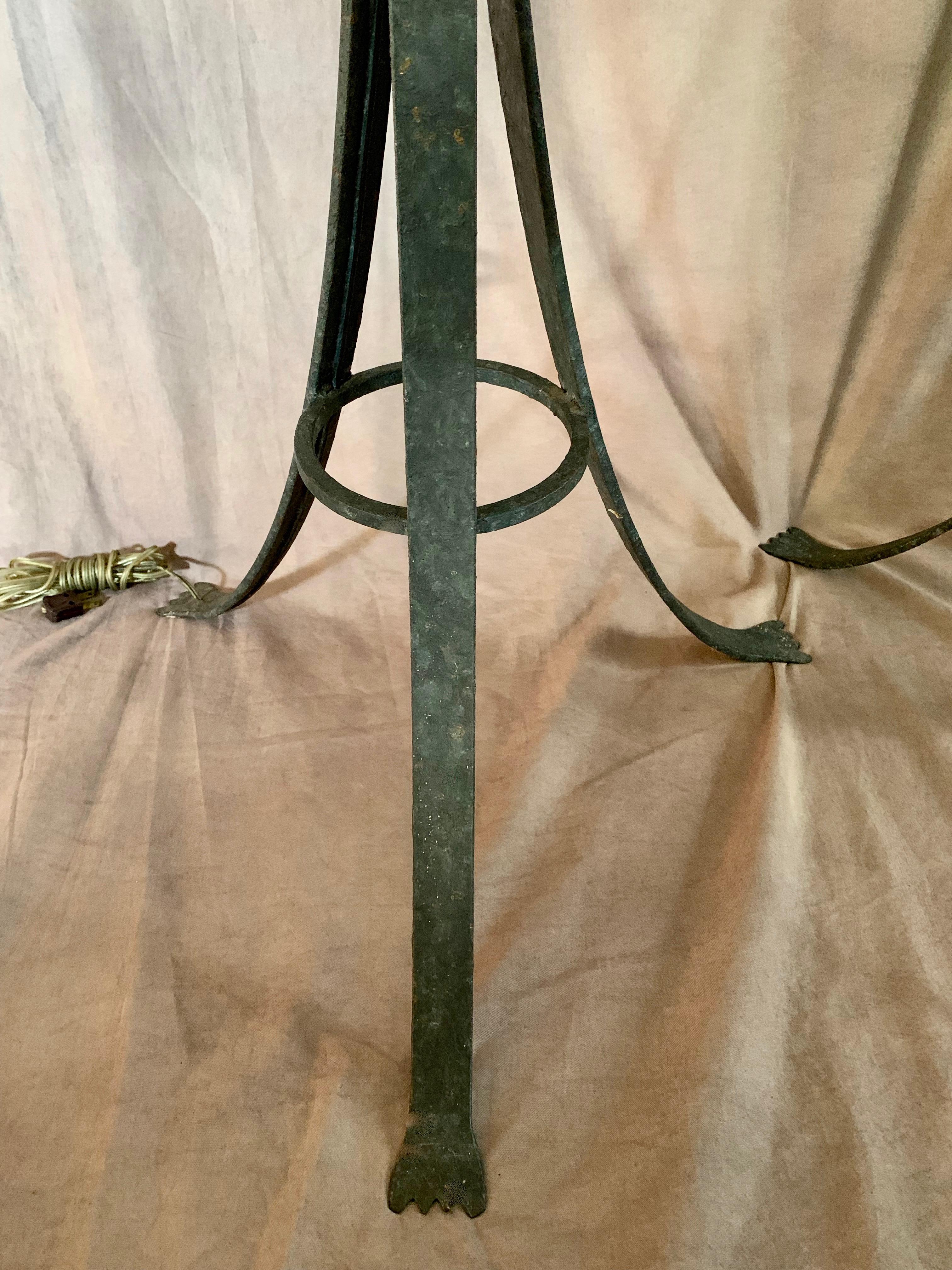 Pair of Wrought Iron Floor Lamps 3