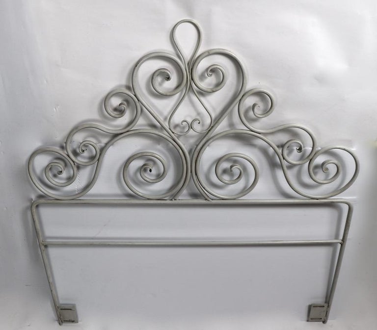 Pair Wrought Iron Scrollwork Headboards For Sale at 1stDibs wrought