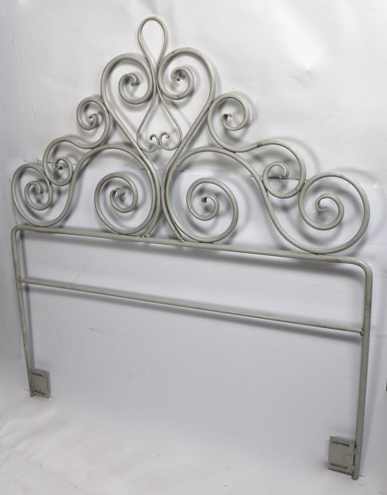 wrought iron twin bed headboards