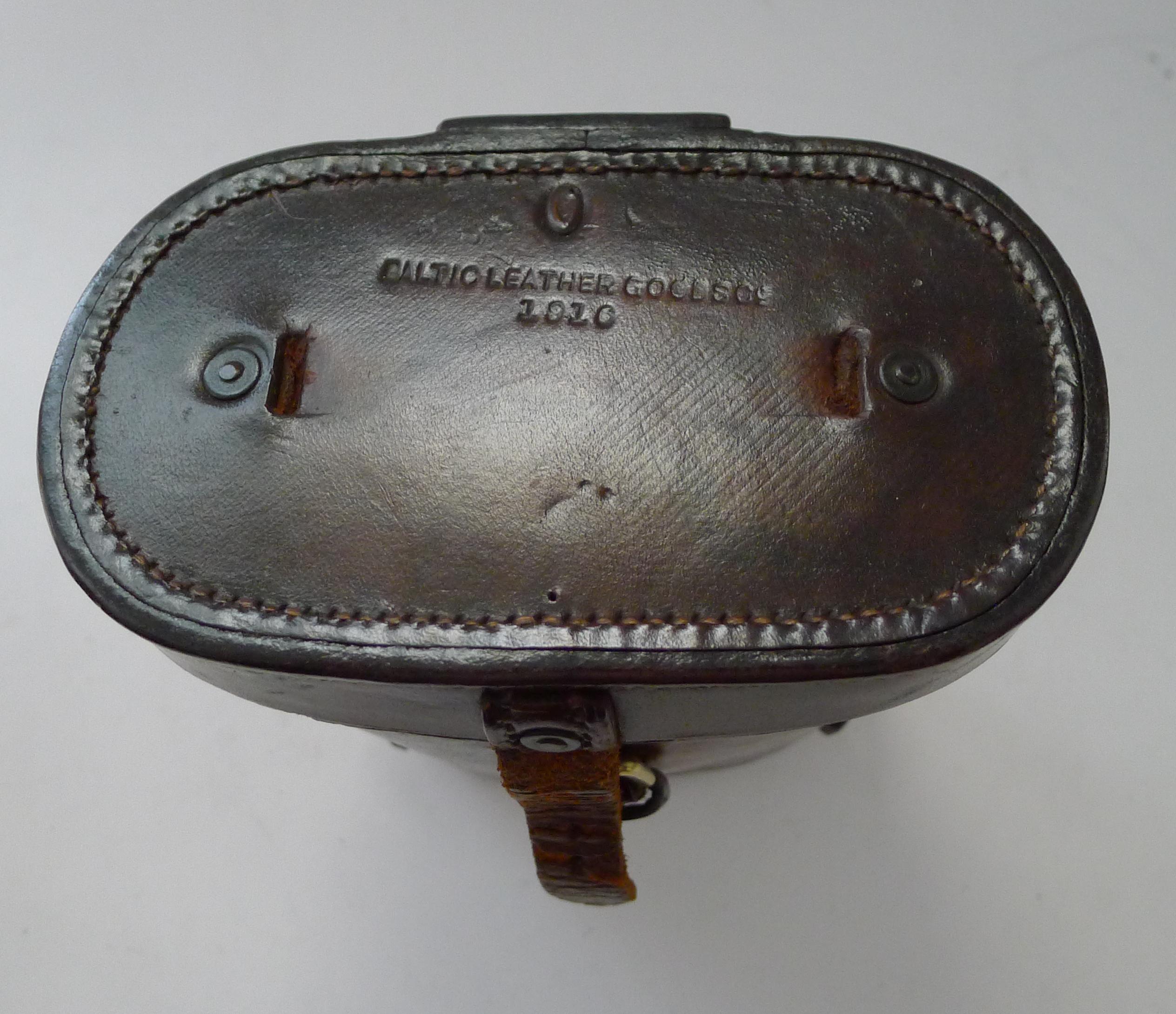 French Pair WW1 Binoculars and Case, British Officer's Issue, 1916, Colmont, Paris